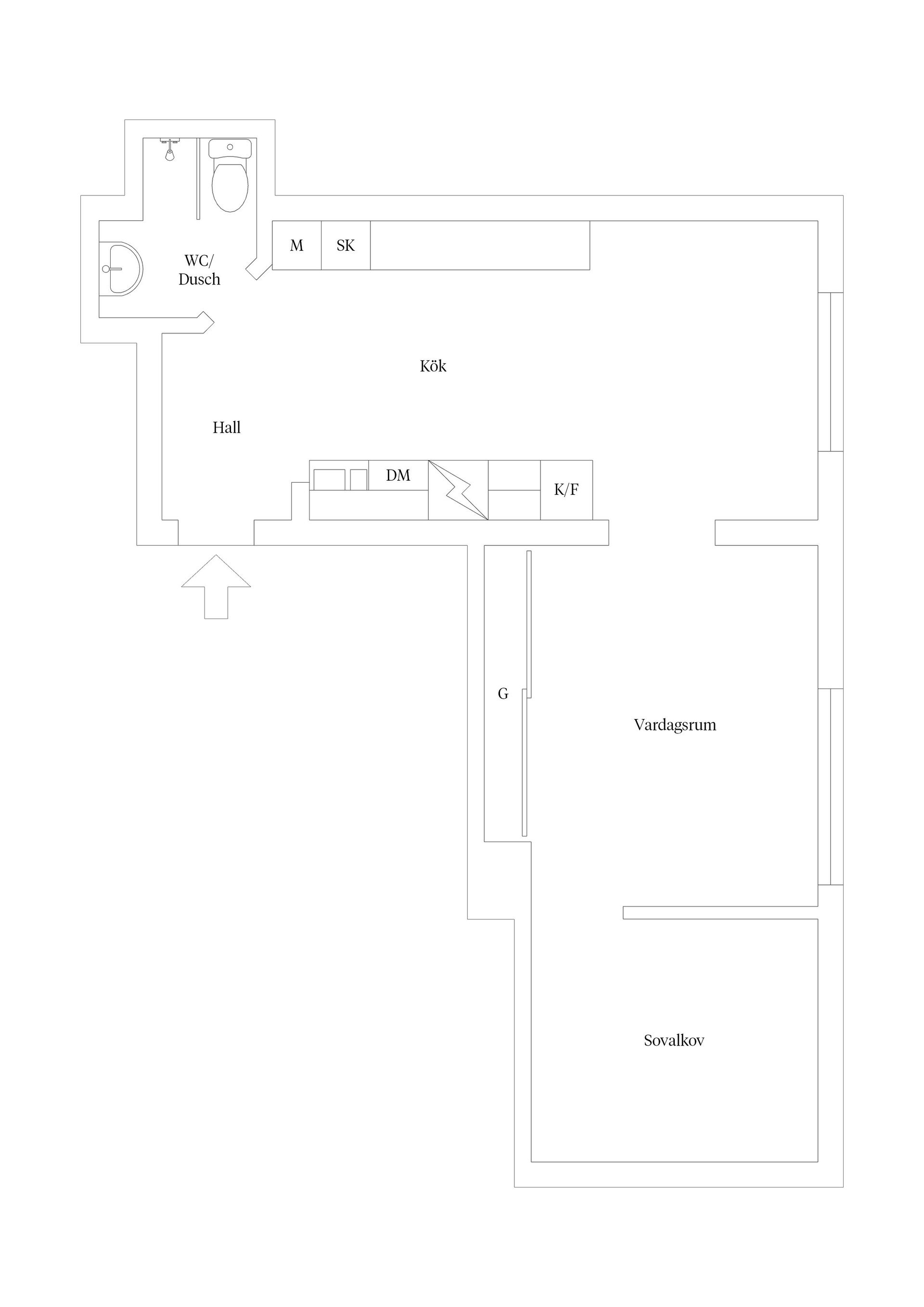 Bostadsrätt, Kungsgatan 63A, Centrala Uppsala, Uppsala