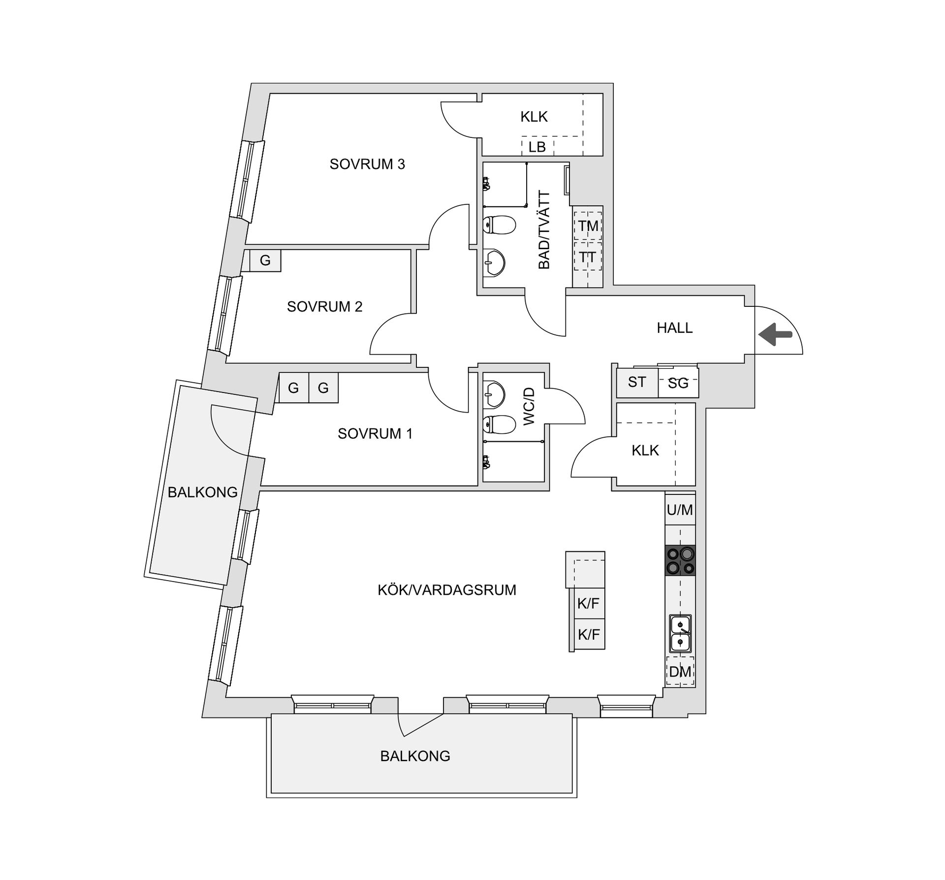 Bostadsrätt, Packhusgatan 23A, Limhamns Sjöstad, Malmö