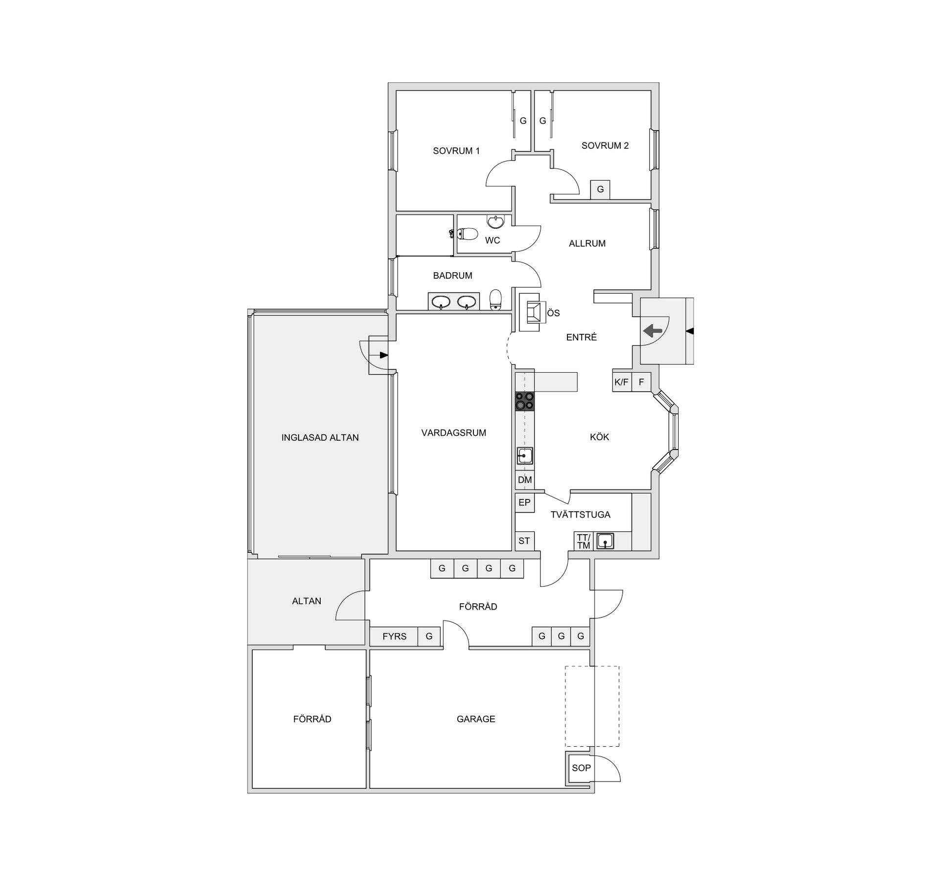 Villa, Pilflyvägen 9, Åled, Halmstad