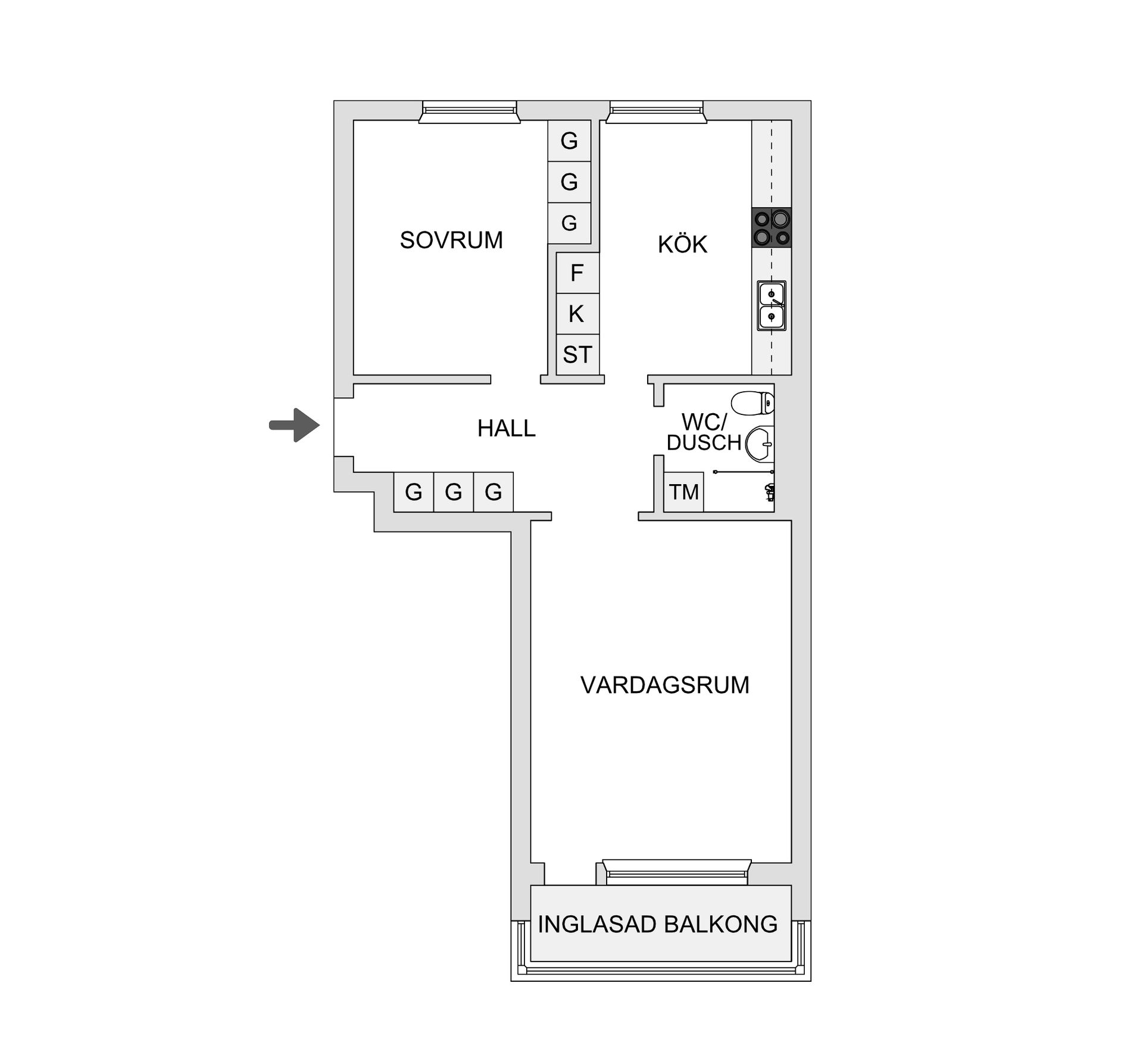 Bostadsrätt, Odensviksvägen 12A, Söder, Östersund