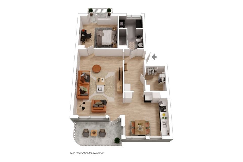 Bostadsrätt, Gösta Wahlströms Väg 7, Rickomberga, Uppsala