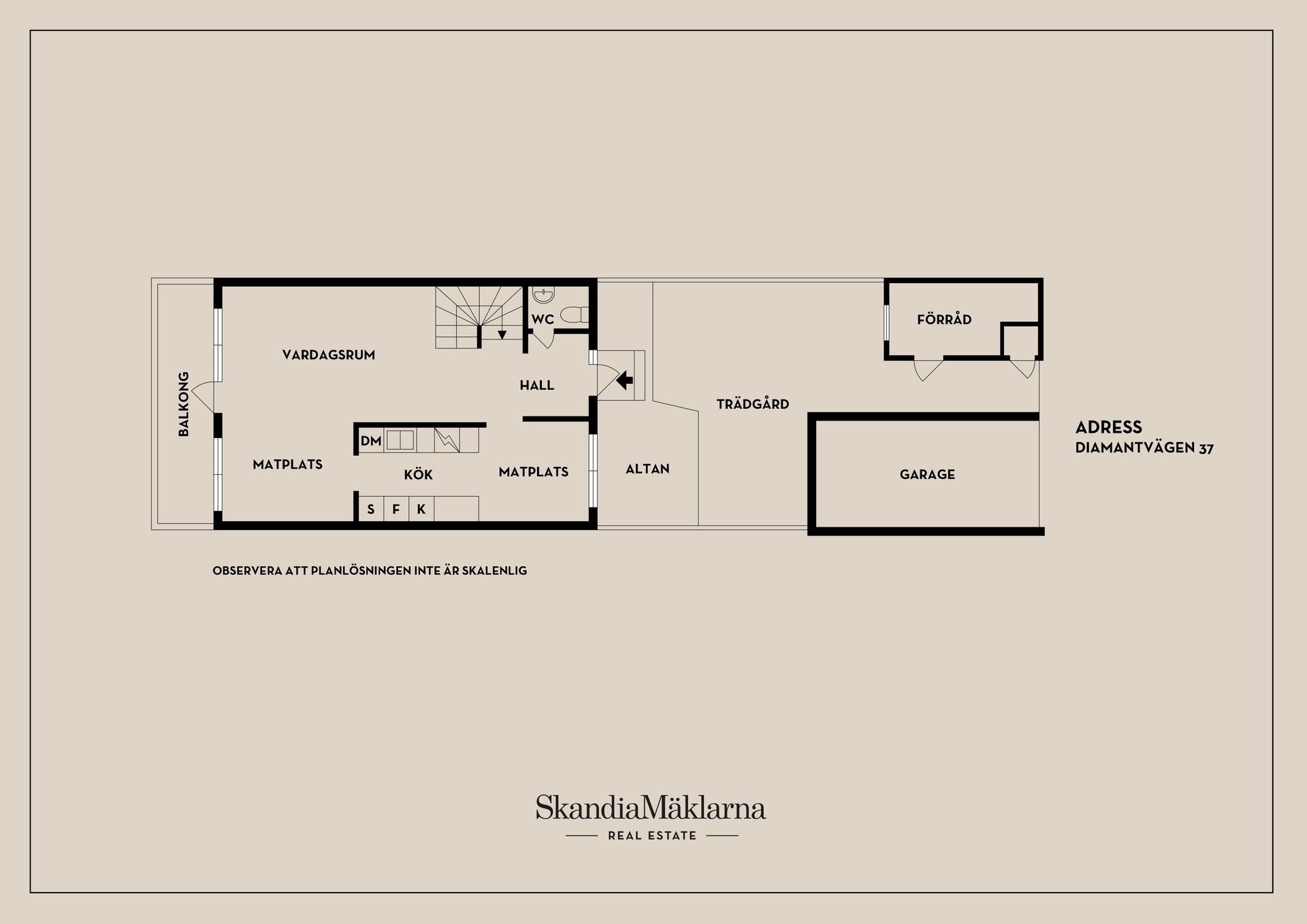Radhus, Diamantvägen 37, Sjösa, Nyköping