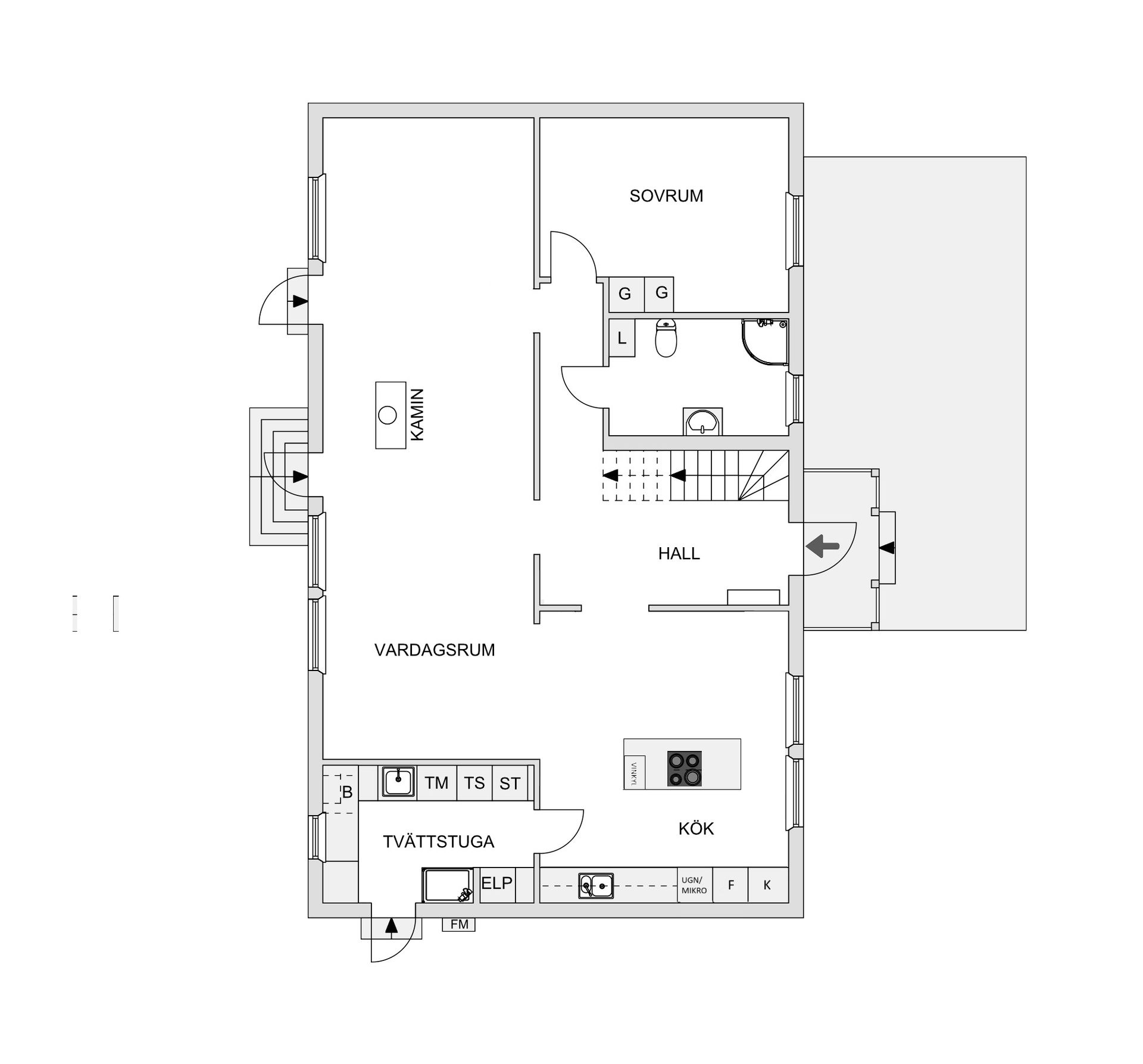 Villa, Rektorsvägen 39, Bredbyn, Örnsköldsvik