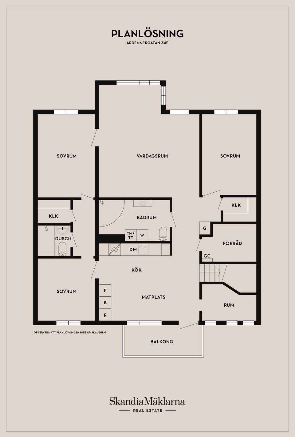Bostadsrätt, Ardennergatan 34E, Ystad