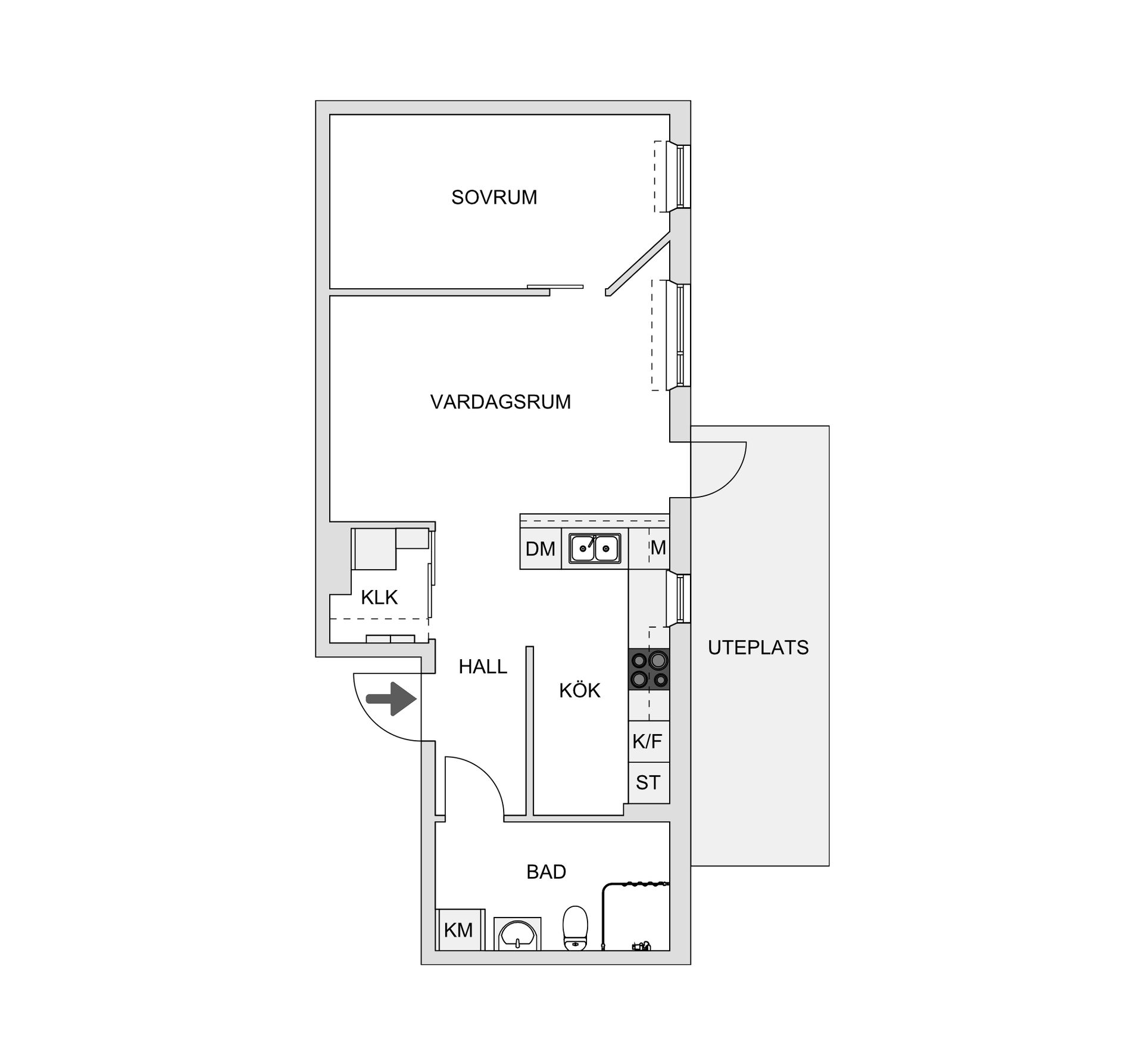 Bostadsrätt, Lockgatan 3, Luthagen/Stabby, Uppsala