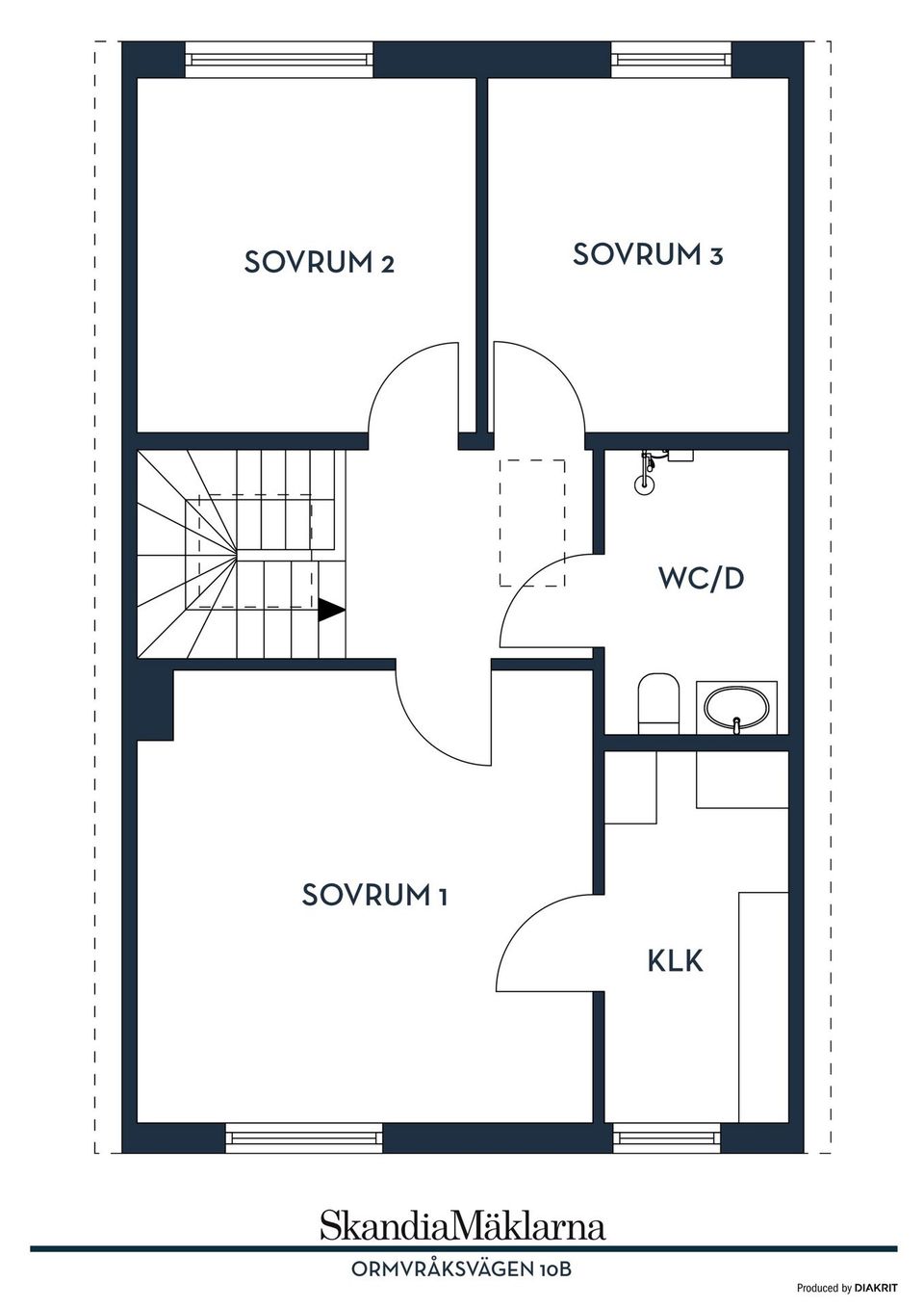 Radhus, Ormvråksvägen 10B, Bydalen, Sundsvall