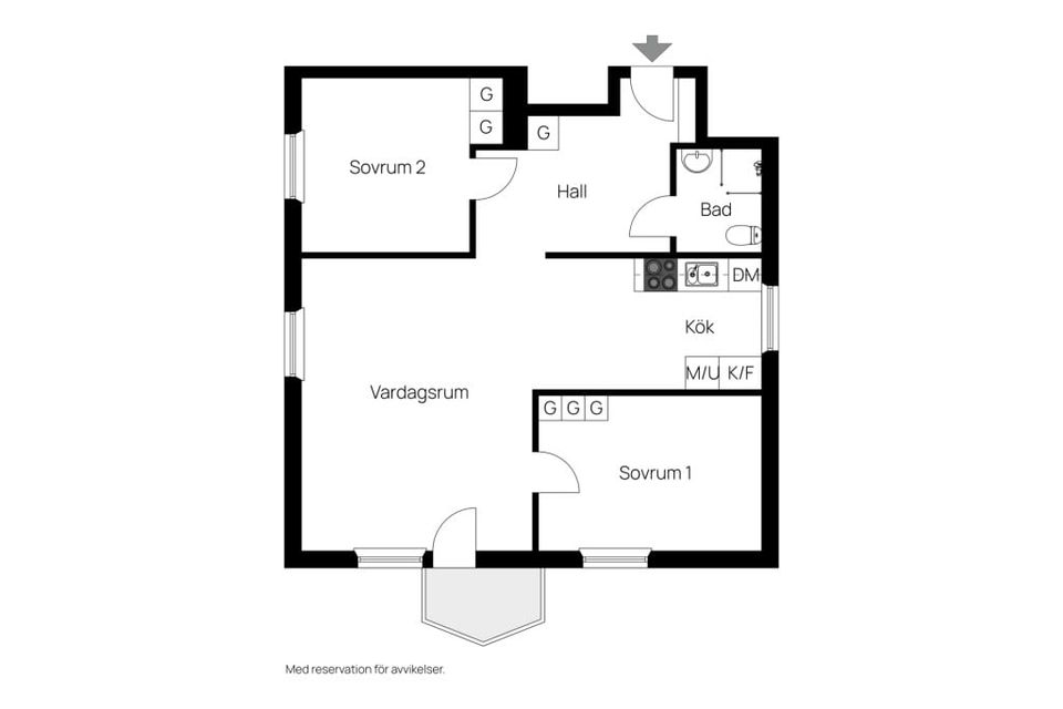 Bostadsrätt, Krondikesvägen 34, Tegelplan, Östersund
