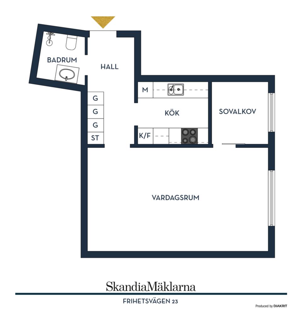 Bostadsrätt, Frihetsvägen 23, Järfälla