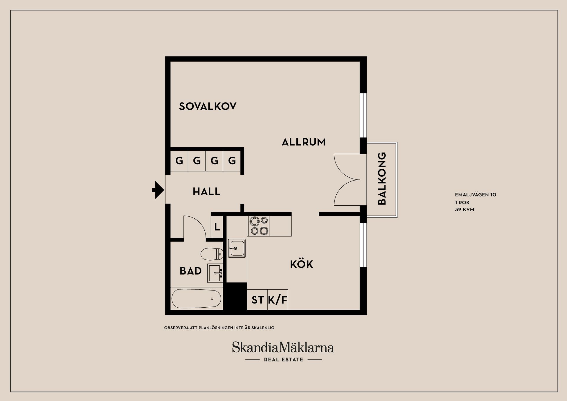 Bostadsrätt, Emaljvägen 10, Kallhäll, Järfälla