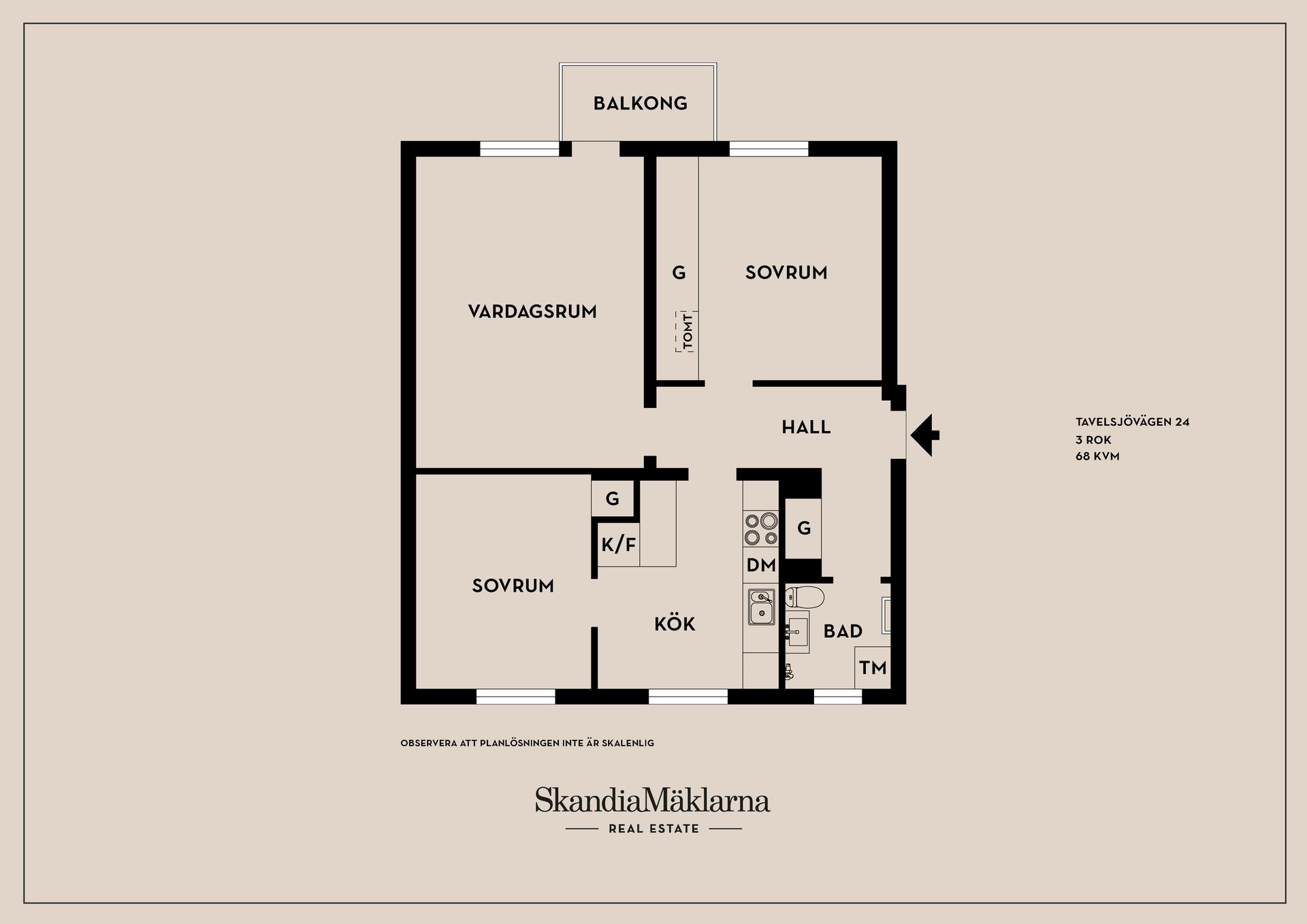 Bostadsrätt, Tavelsjövägen 24, Årsta, Stockholm