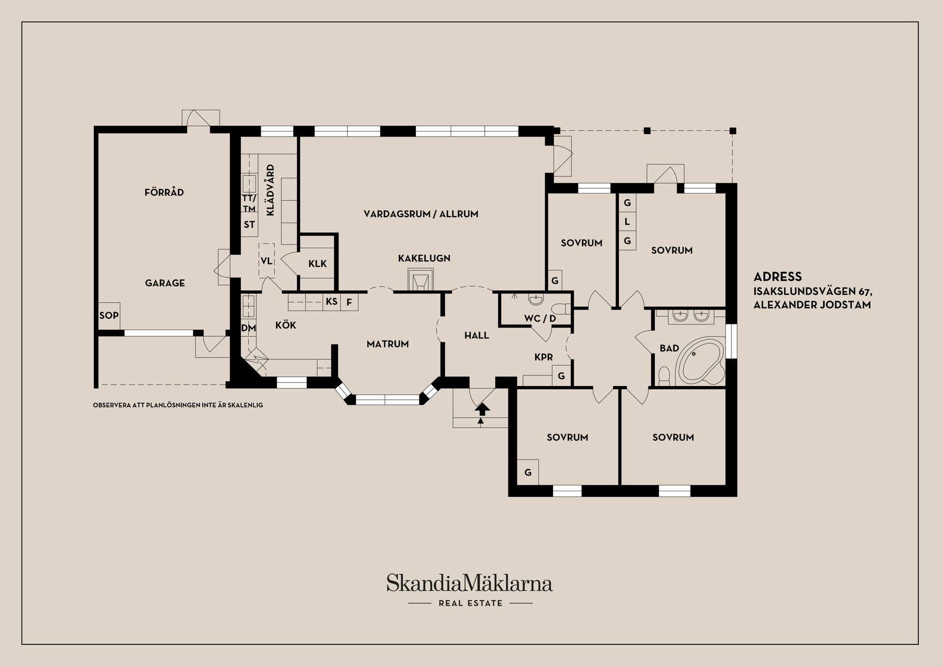 Villa, Isakslundsvägen 67, Inskogen, Oxelösund