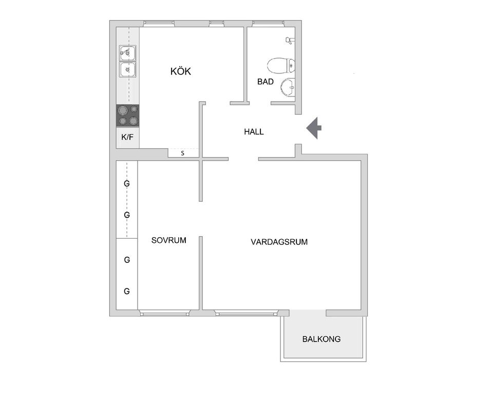 Bostadsrätt, Eklångsvägen 13, Årsta, Stockholm