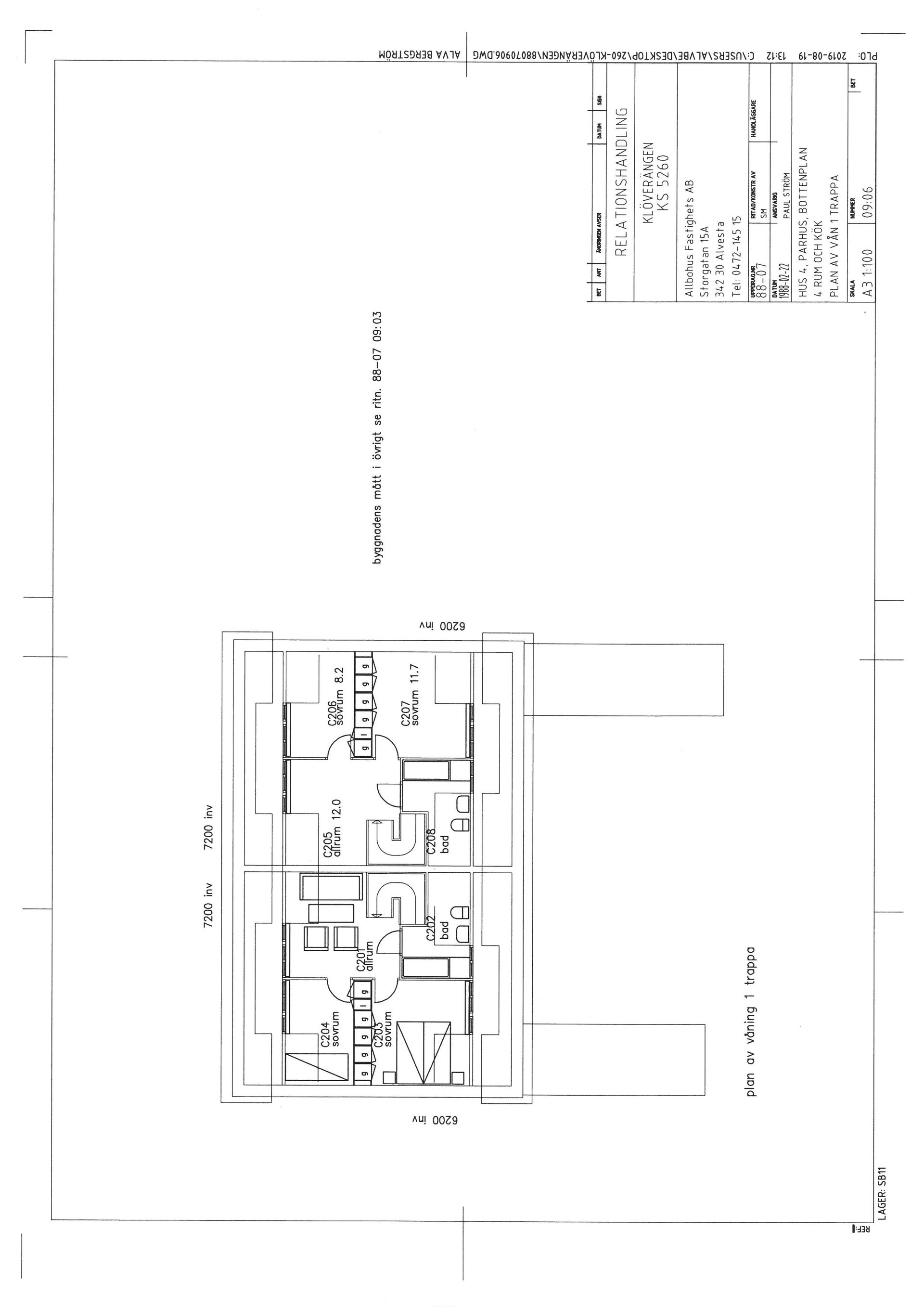 Villa, Radhus, Klövervägen 20, Moheda, Alvesta