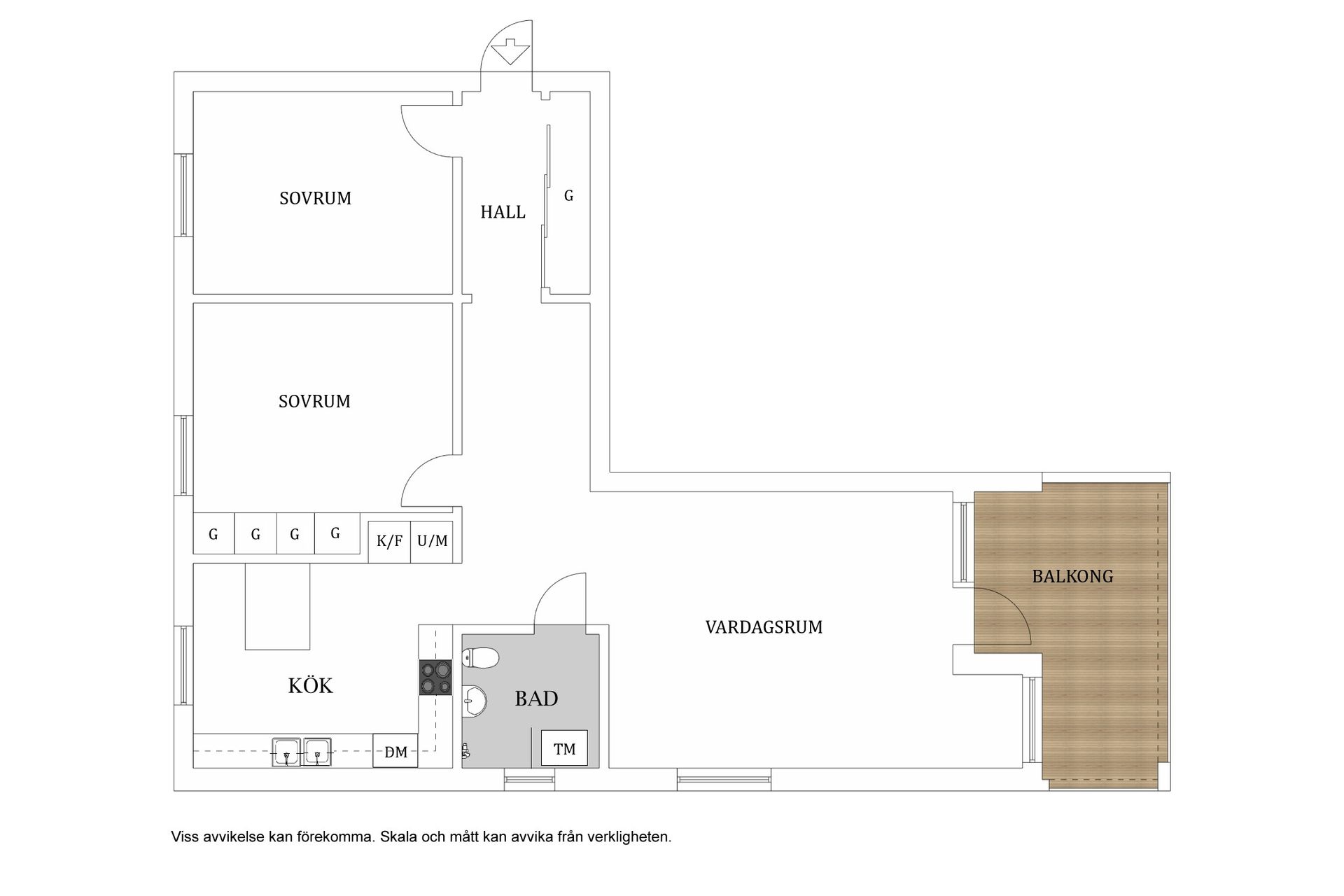 Bostadsrätt, Viljansvägen 26A, Arvidstorp, Falkenberg
