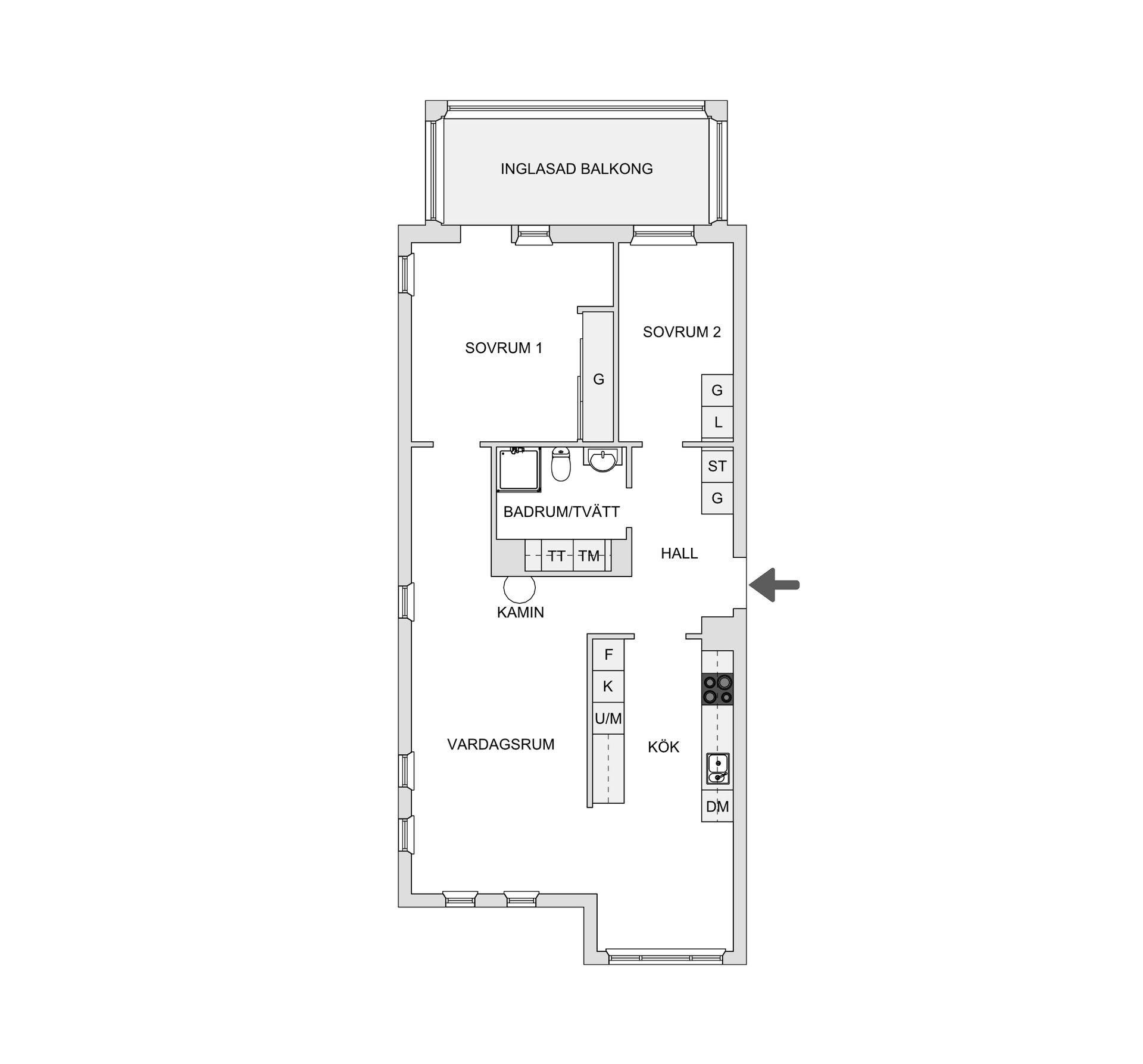 Bostadsrätt, Sveagatan 33, Övre Vasastaden, Linköping