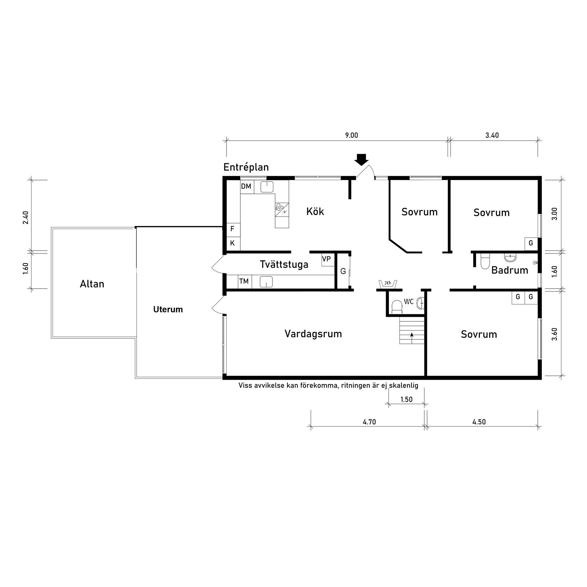 Villa, Häradsvägen 37, Vara