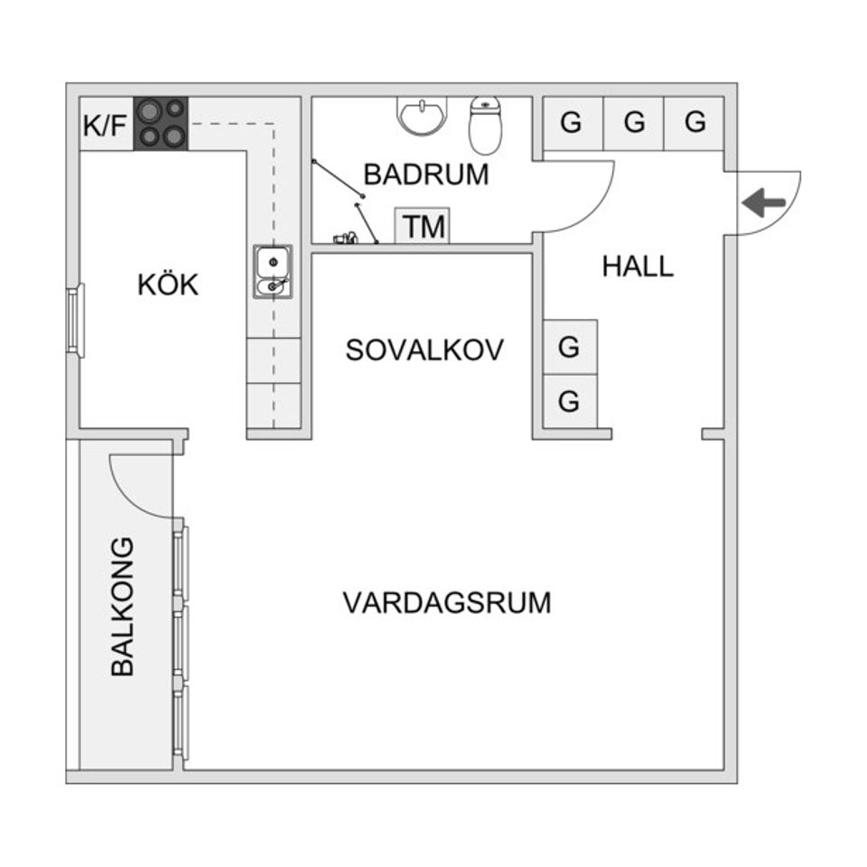 Bostadsrätt, Adress dold tillsvidare, Herrhagen, Falun