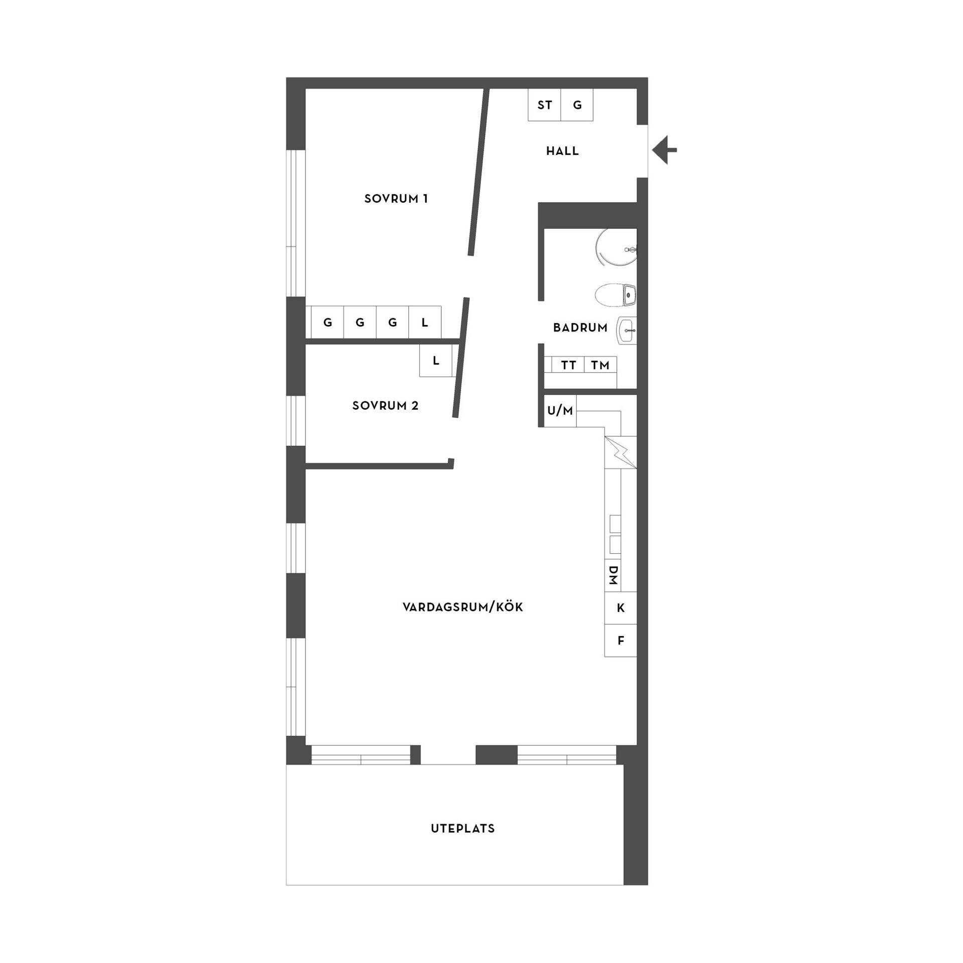 Bostadsrätt, Stabsvägen 12, Centralt, Strängnäs