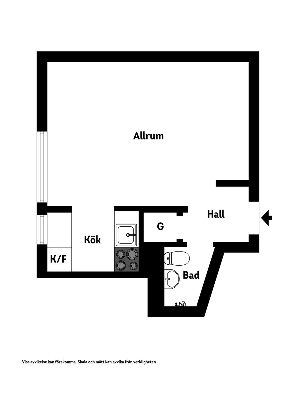 Bostadsrätt, Sankt Göransgatan 153, 6 tr, Stockholm