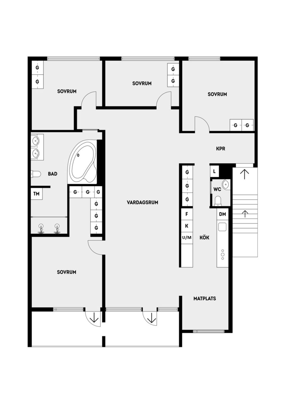 Bostadsrätt, Åkerbyvägen 340, 2 TR, Täby Centrum, Täby