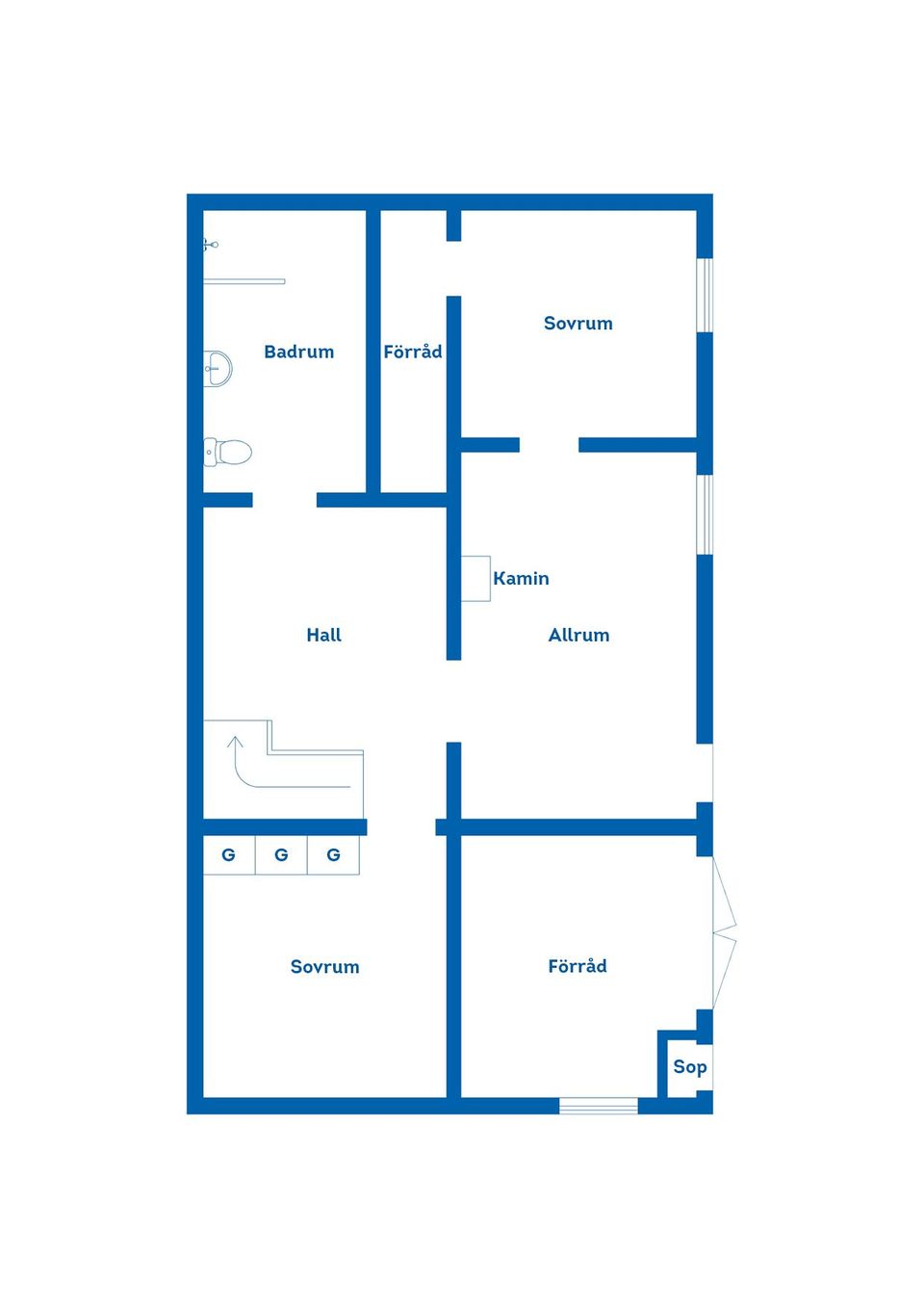 Villa, Bäcksländevägen 13, Korpadalen, Karlshamn