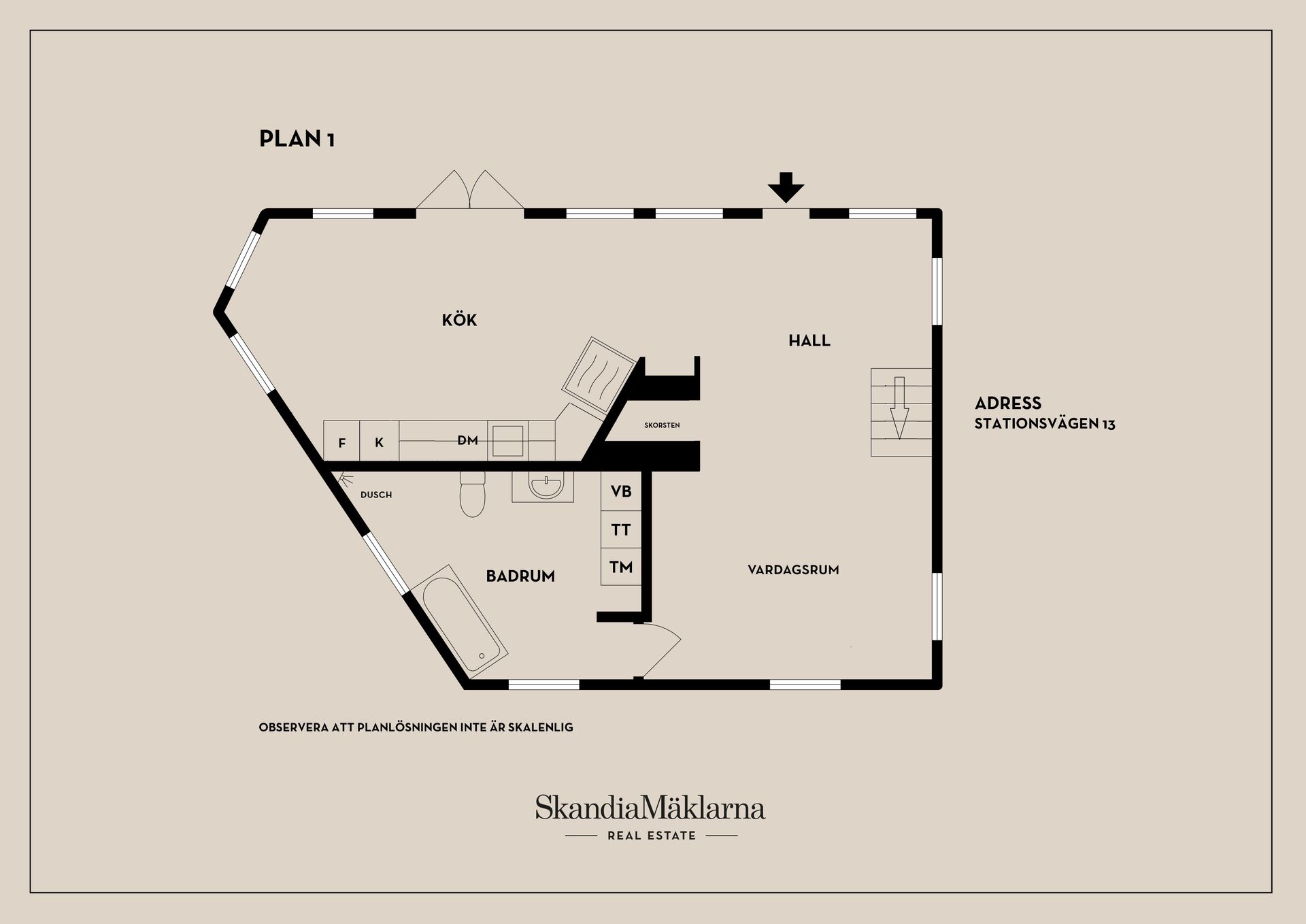 Villa, Stationsvägen 13, Jönåker, Nyköping