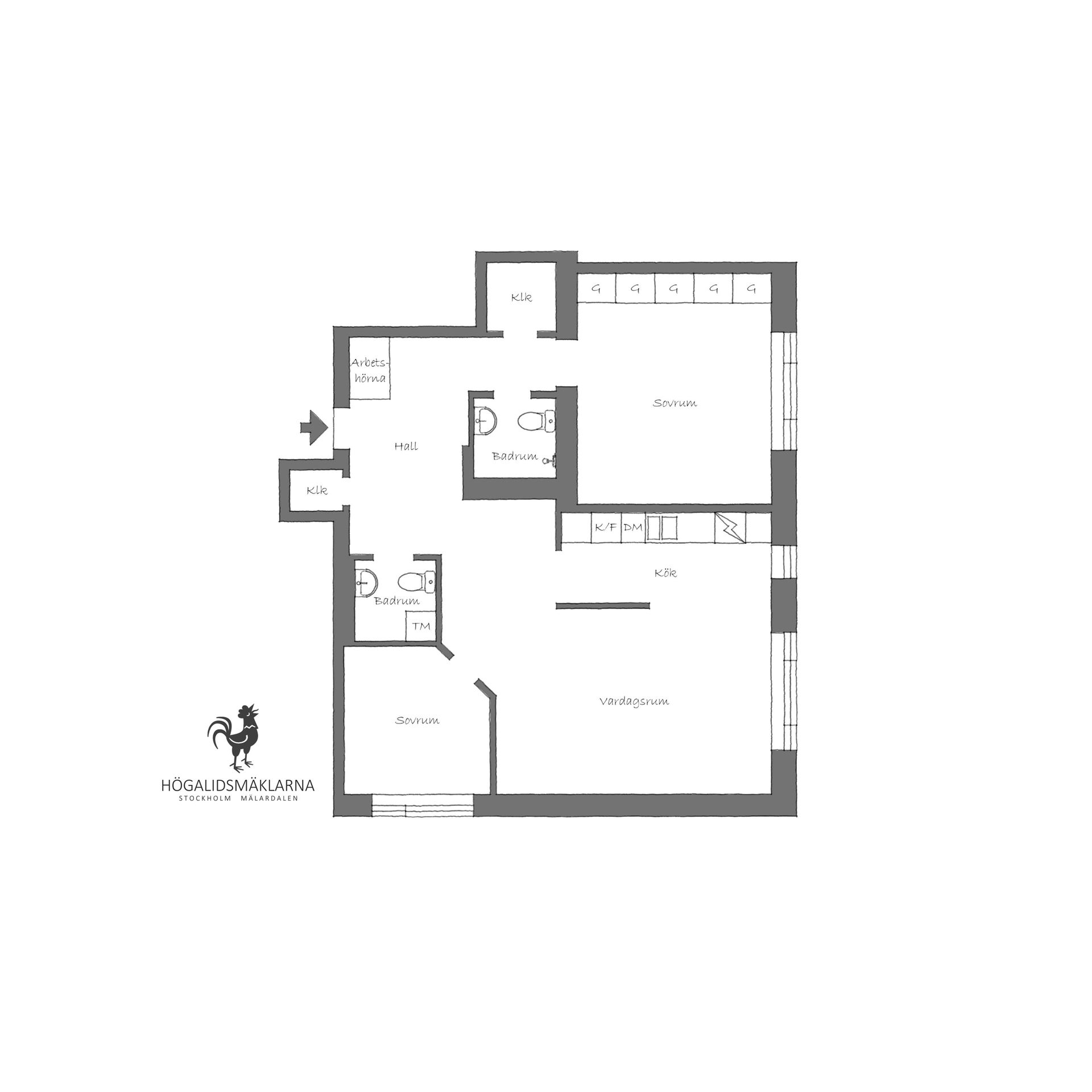 Bostadsrätt, Lundagatan 44A, Södermalm Skinnarviksberget Högalid, Stockholm