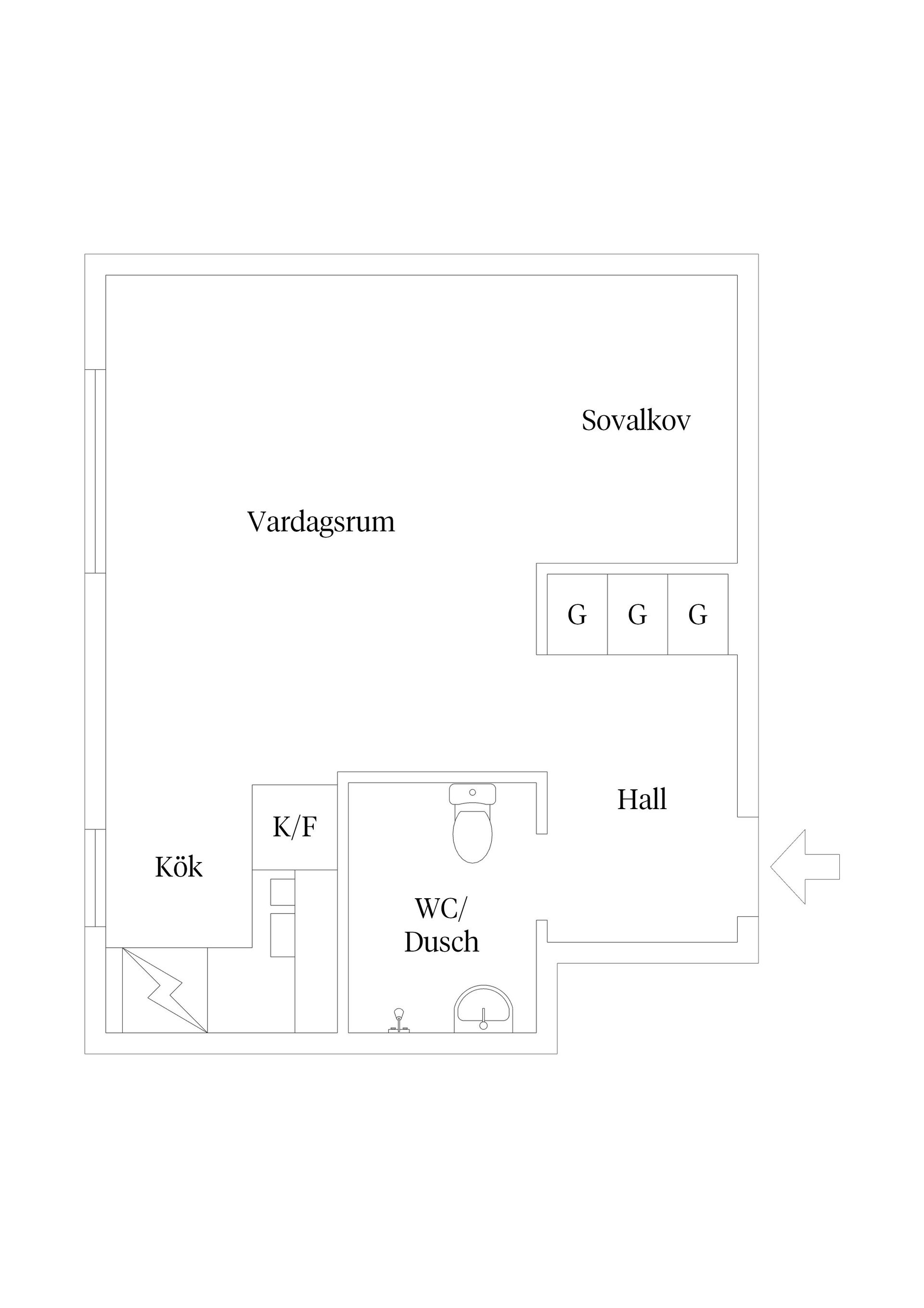 Bostadsrätt, Herrgårdsvägen 27, Centrala Väsby, Upplands Väsby