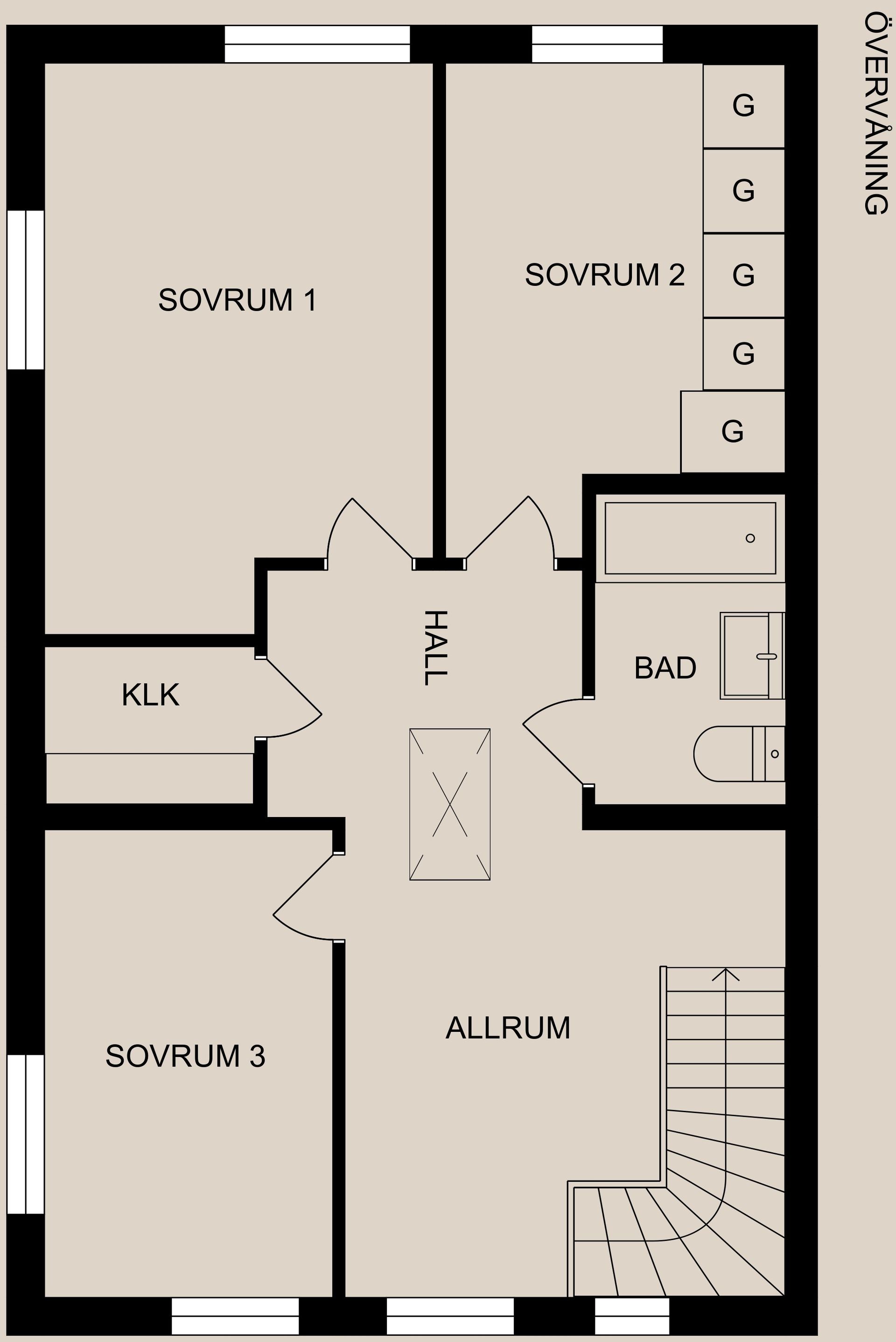 Radhus, Lagersbergsvägen 27, Fyrby, Norrköping