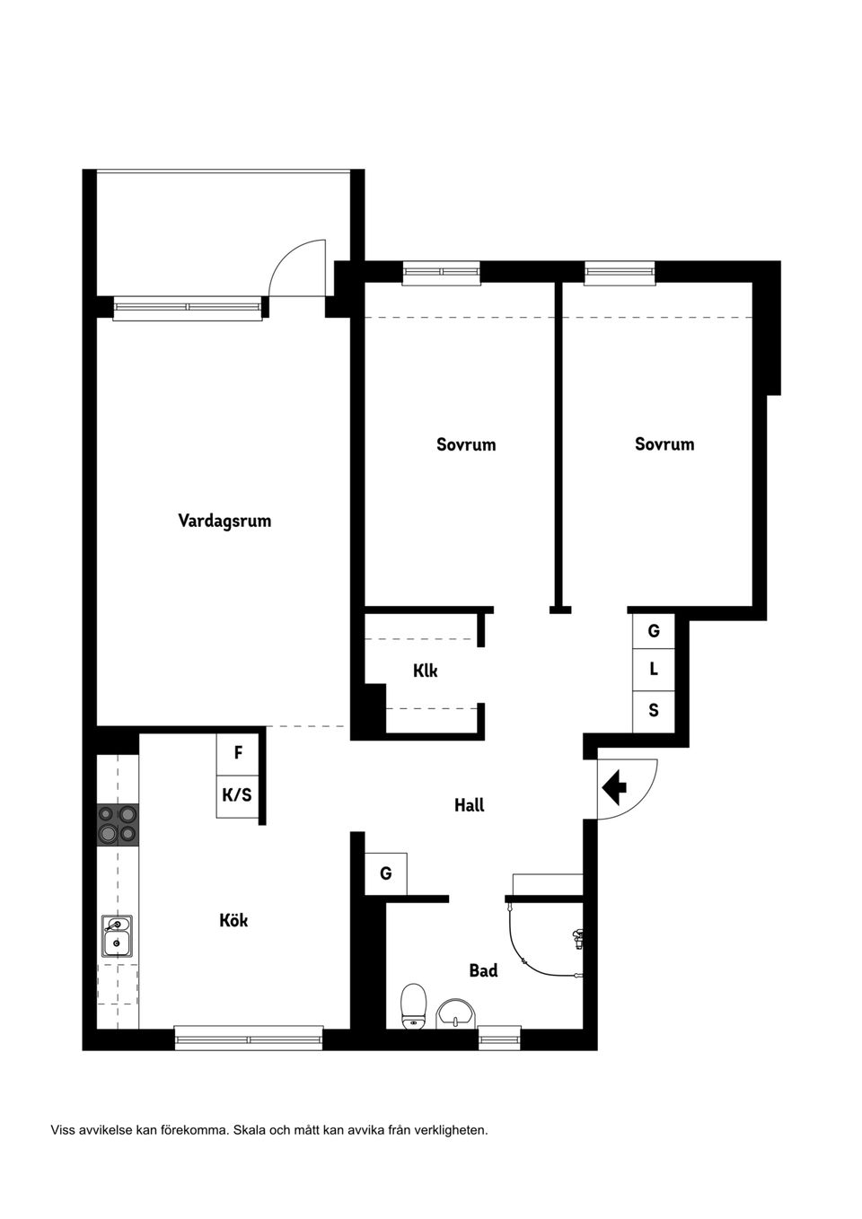 Bostadsrätt, Södra järnvägsgatan 23B, Söder, Växjö