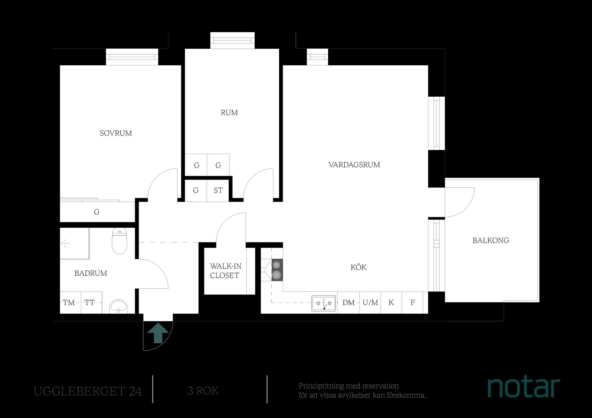 Bostadsrätt, Uggleberget 24, Göteborg