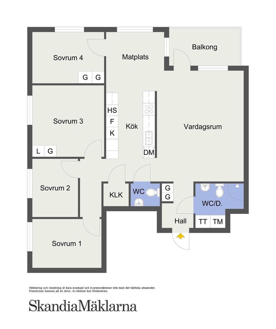 Bostadsrätt, Råcksta Gårdsväg 21, Vån 4 (31401/1401), Vällingby Parkstad / Råcksta, Stockholm