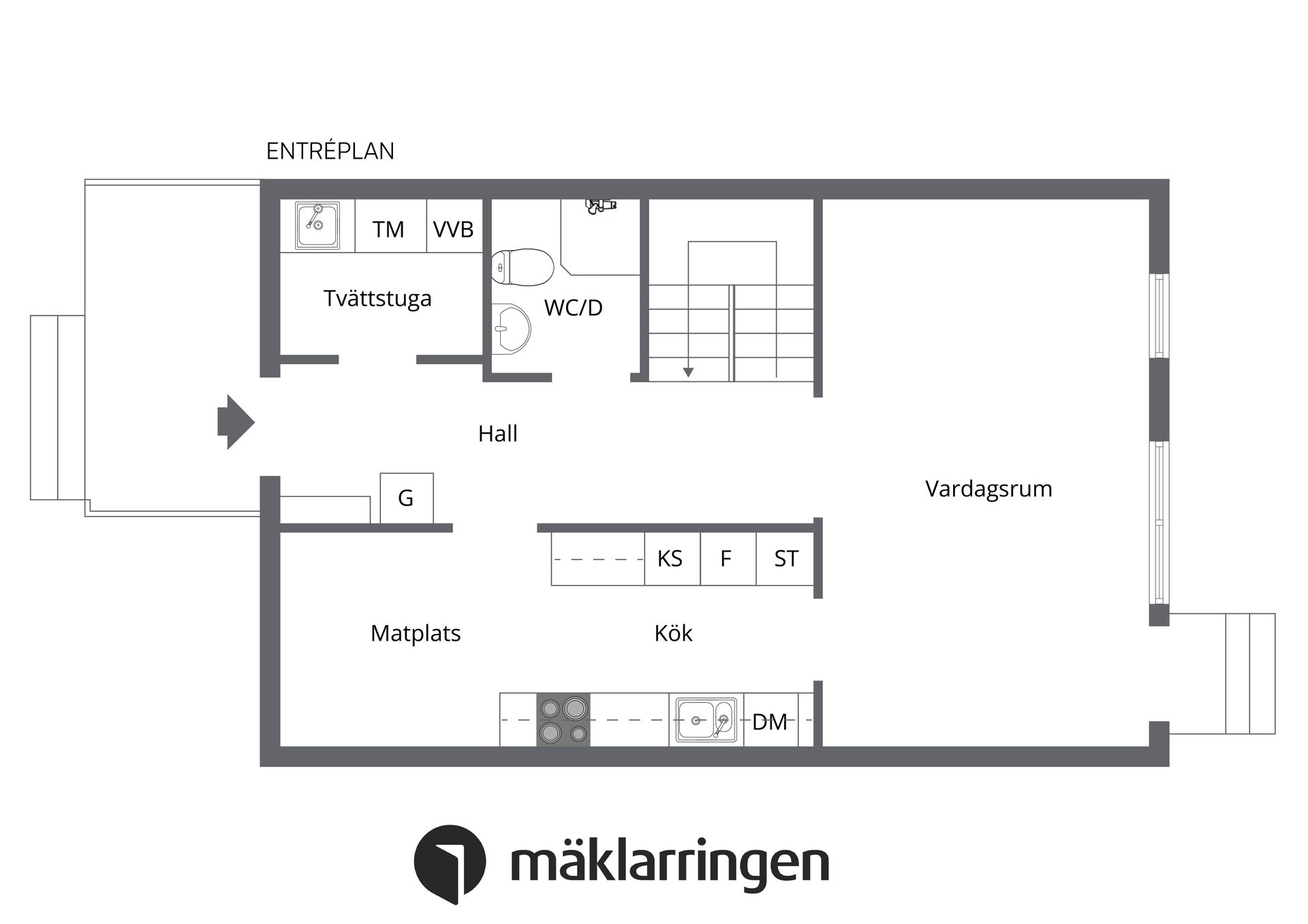 Villa, Radhus, Riddersviksvägen 109B, Hässelby Södra Villastad, Stockholm