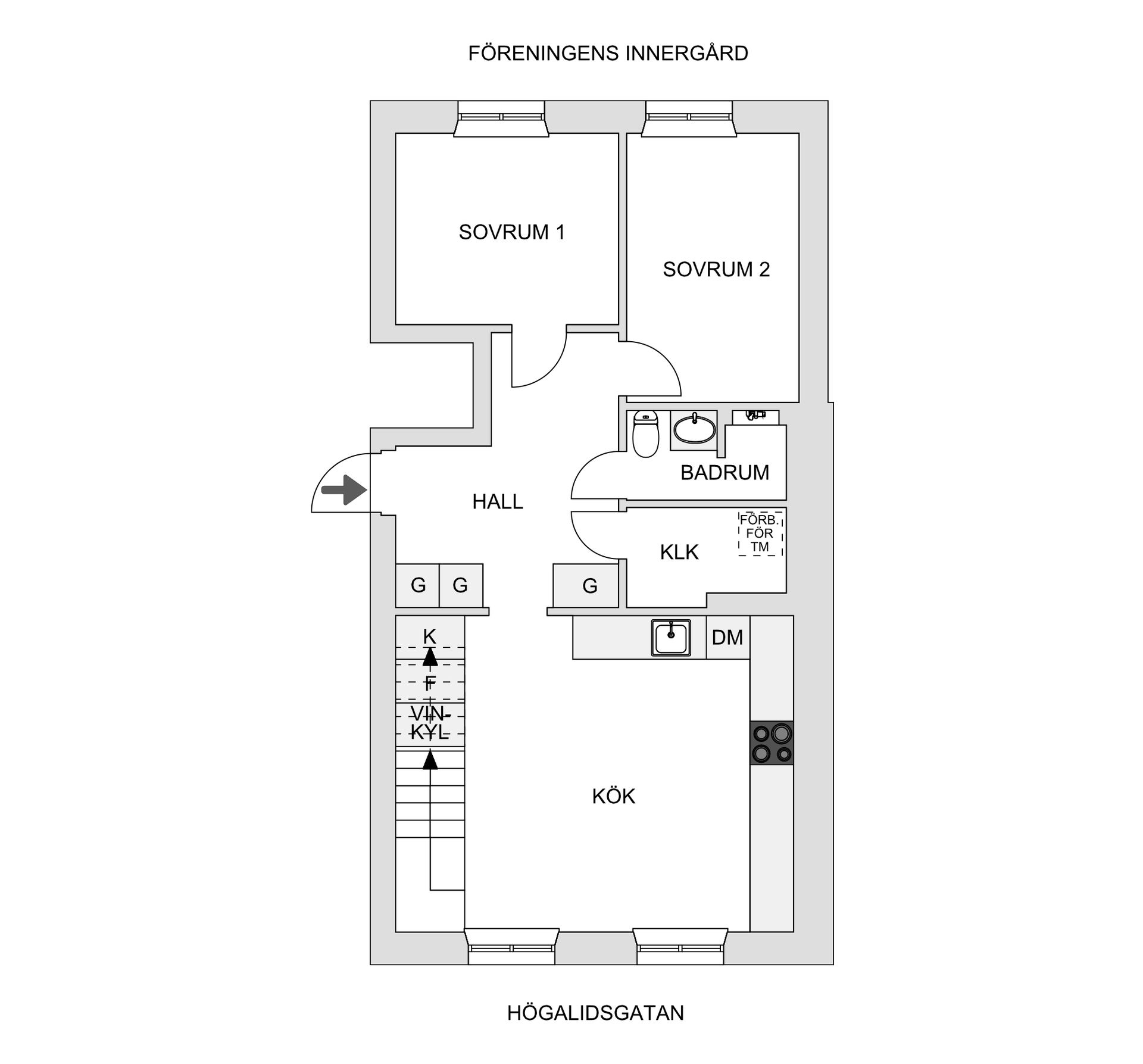 Bostadsrätt, Högalidsgatan 52A - Vindsetage, Södermalm - Hornstull, Stockholm