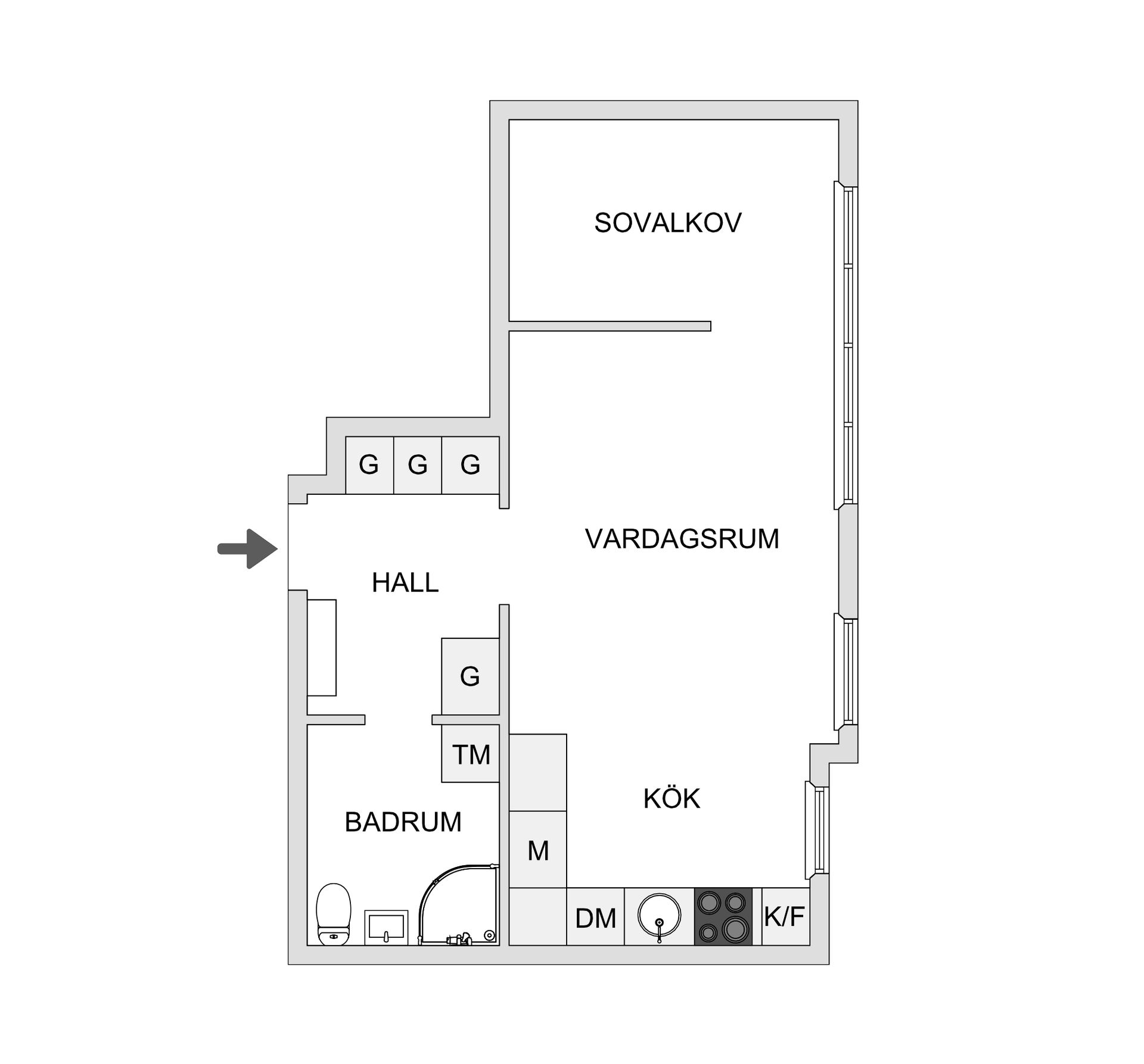 Bostadsrätt, Idungatan 3, 5tr, Vasastan, Stockholm