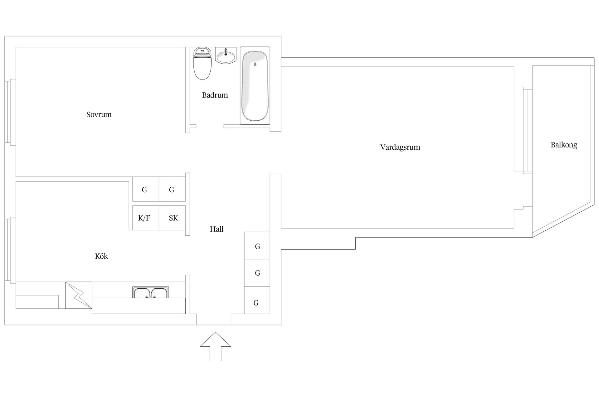 Bostadsrätt, Storabackegatan 15A, Limhamn, Malmö