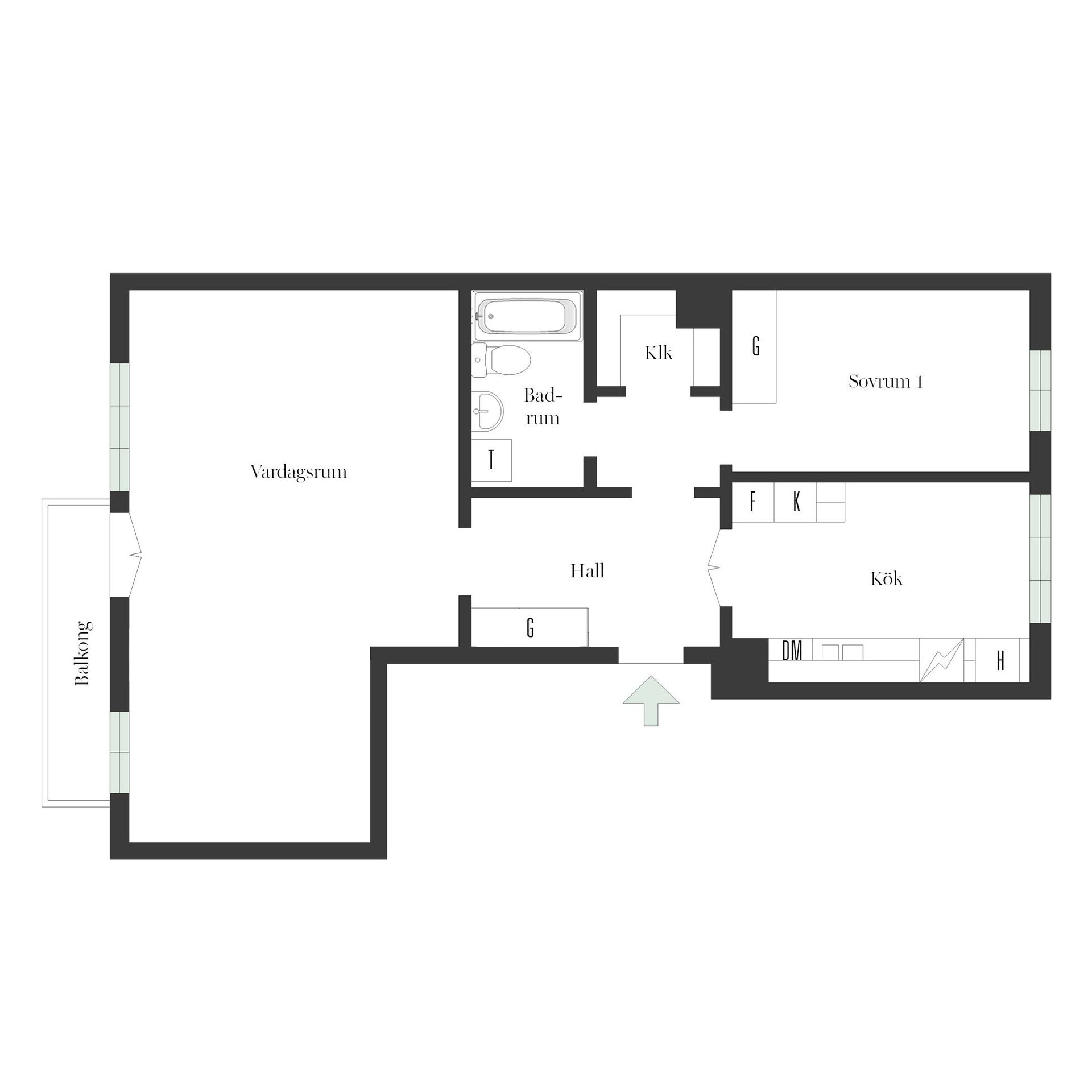 Bostadsrätt, Tengdahlsgatan 47, 3 tr, Södermalm, Stockholm