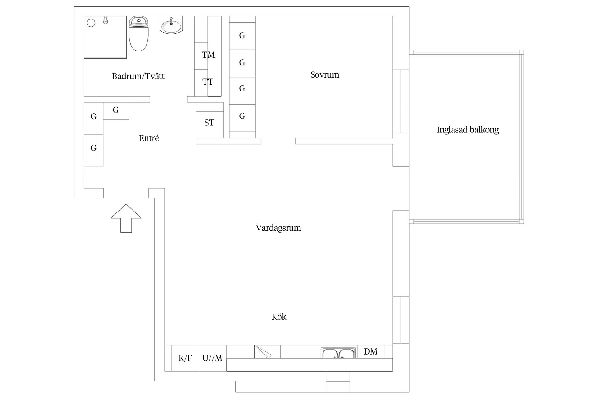 Bostadsrätt, Drottninggatan 2A, Söder, Växjö