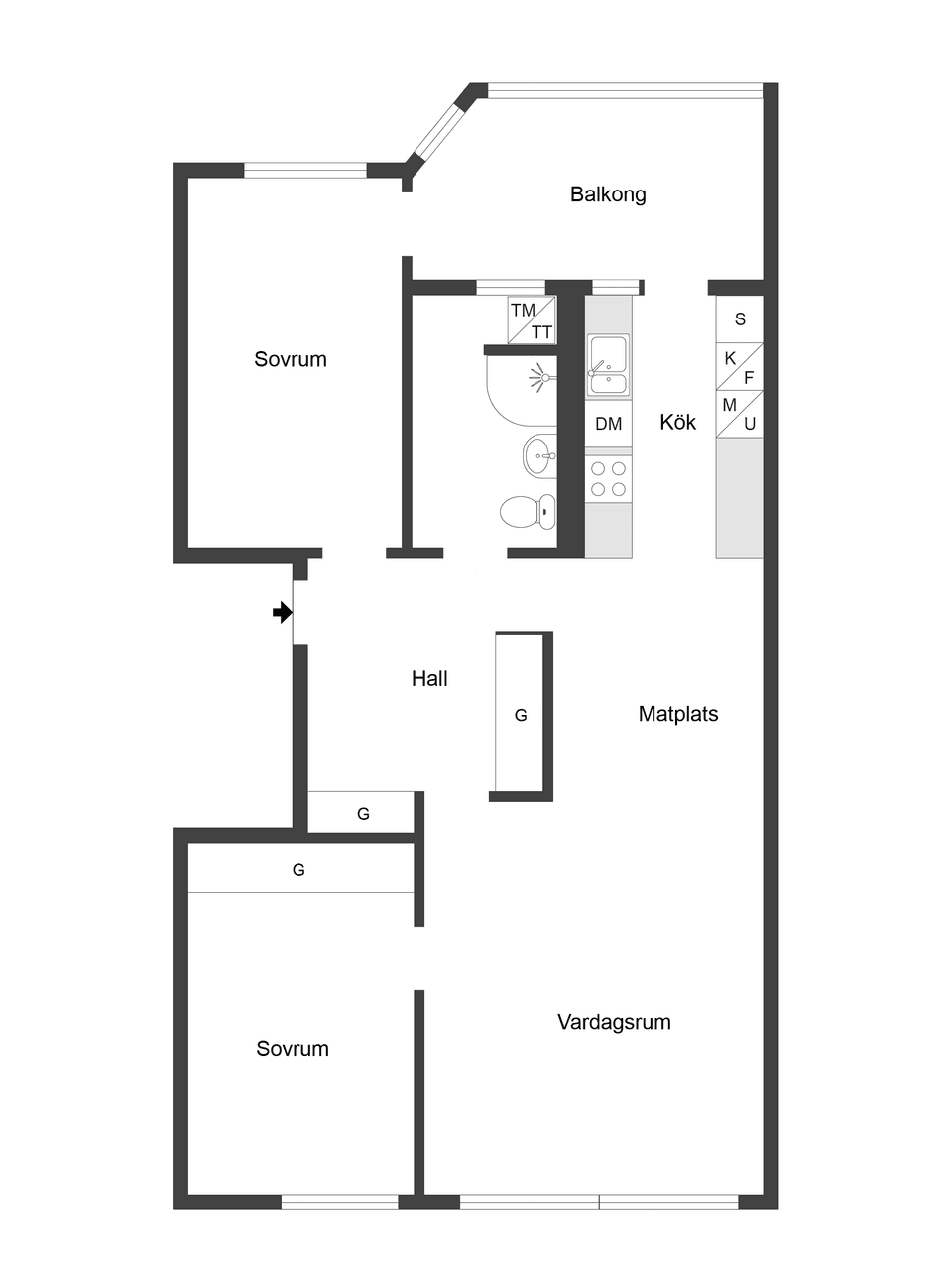 Bostadsrätt, Trestegsgatan 113, Ektorp, Norrköping