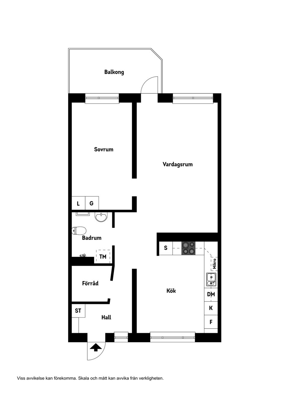 Bostadsrätt, Bryggaregatan 11R, Centralt, Trelleborg , Trelleborg