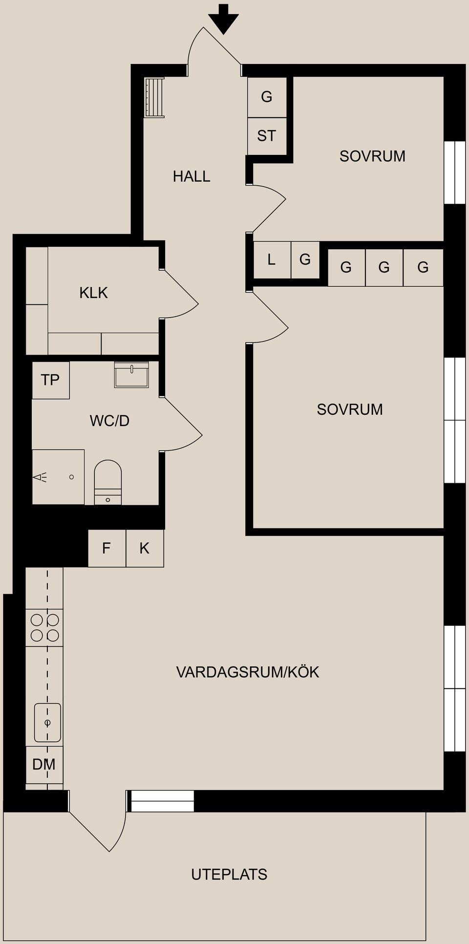 Bostadsrätt, Karin Swanströms gata 1, Sandtorp, Norrköping