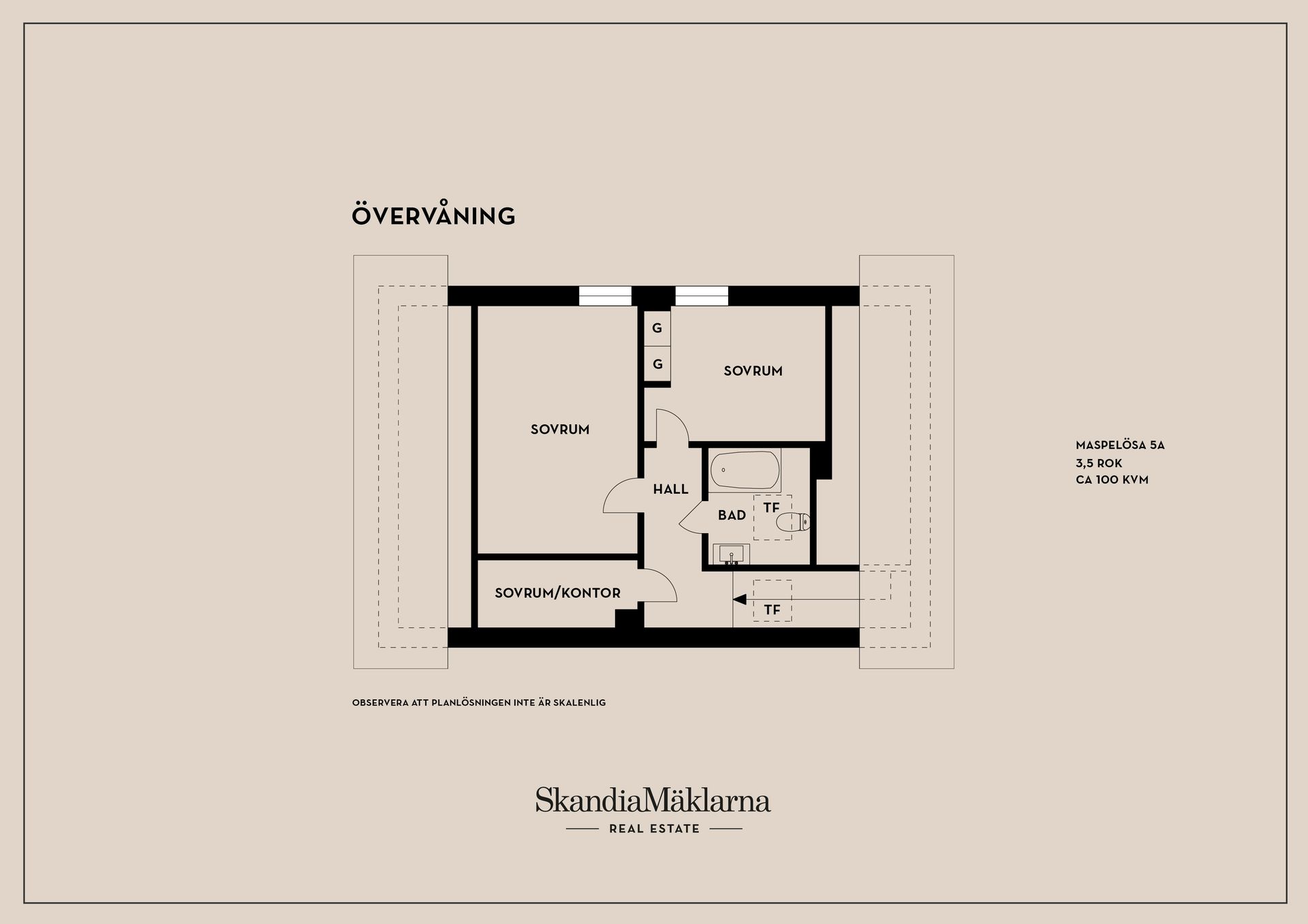 Radhus, Maspelösa 5A, Maspelösa, Linköping