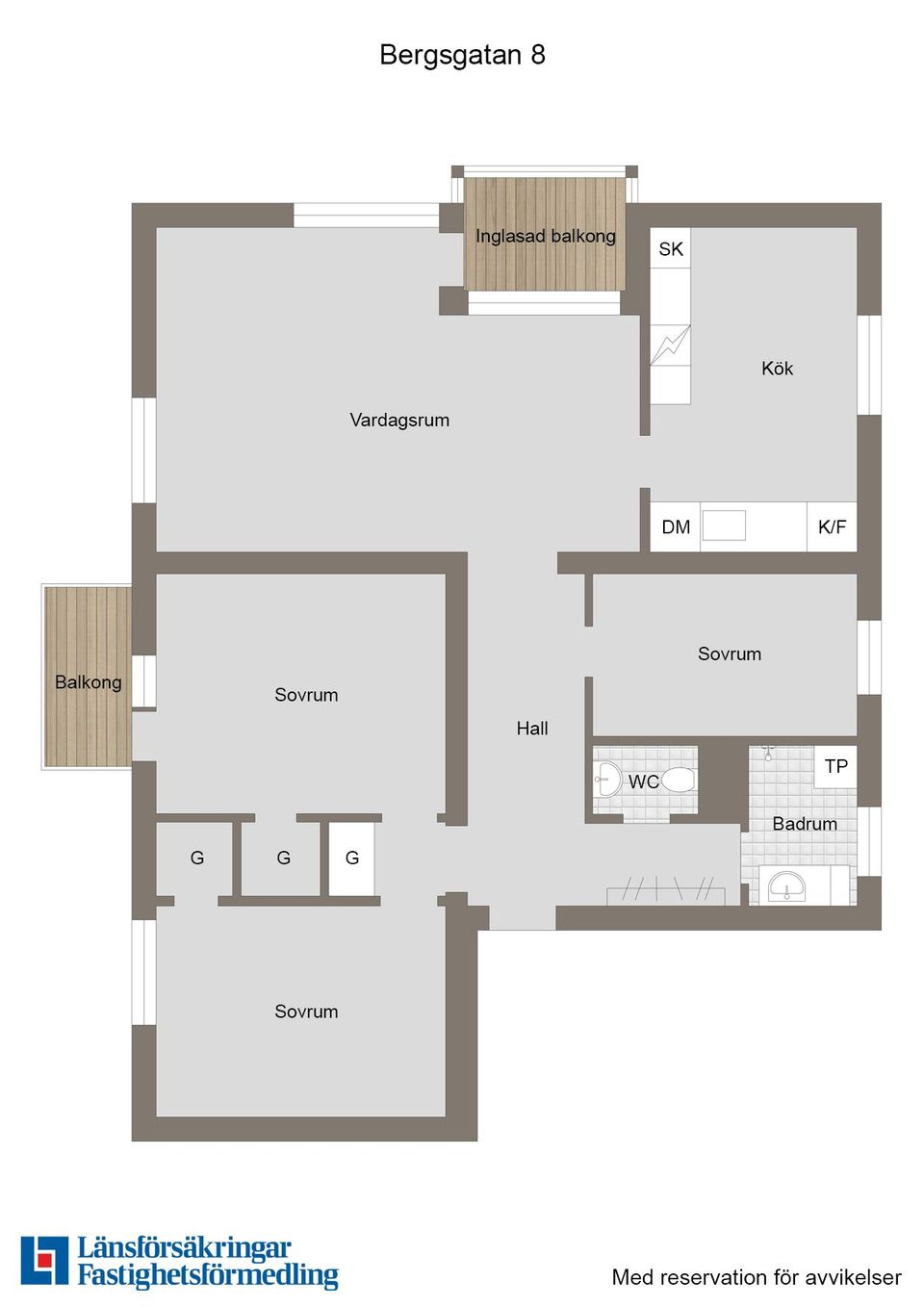 Bostadsrätt, Bergsgatan 8, S:t Ilian, Enköping