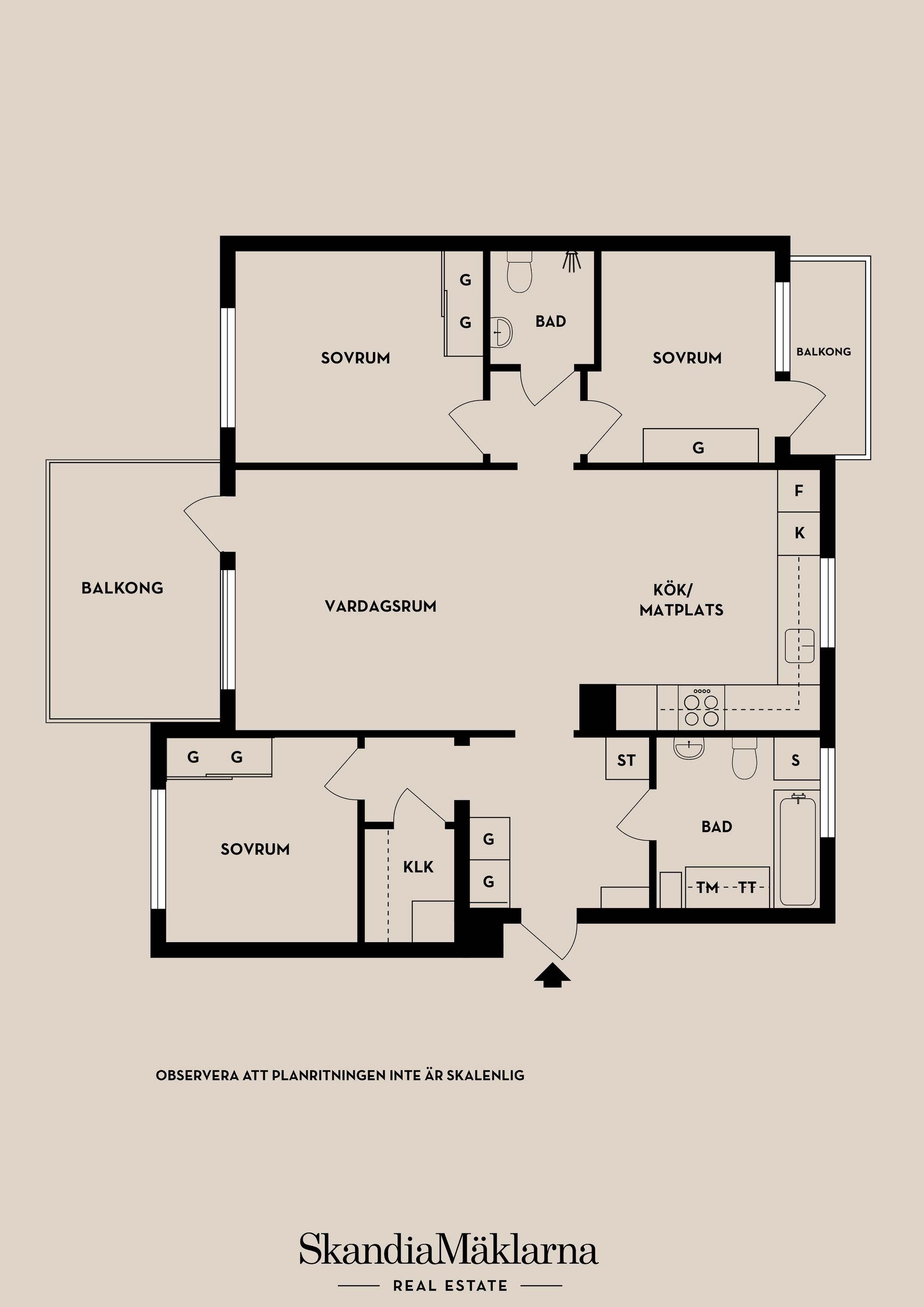Bostadsrätt, Solgatan 34, Vån 3, Rudviken/Solna C, Solna
