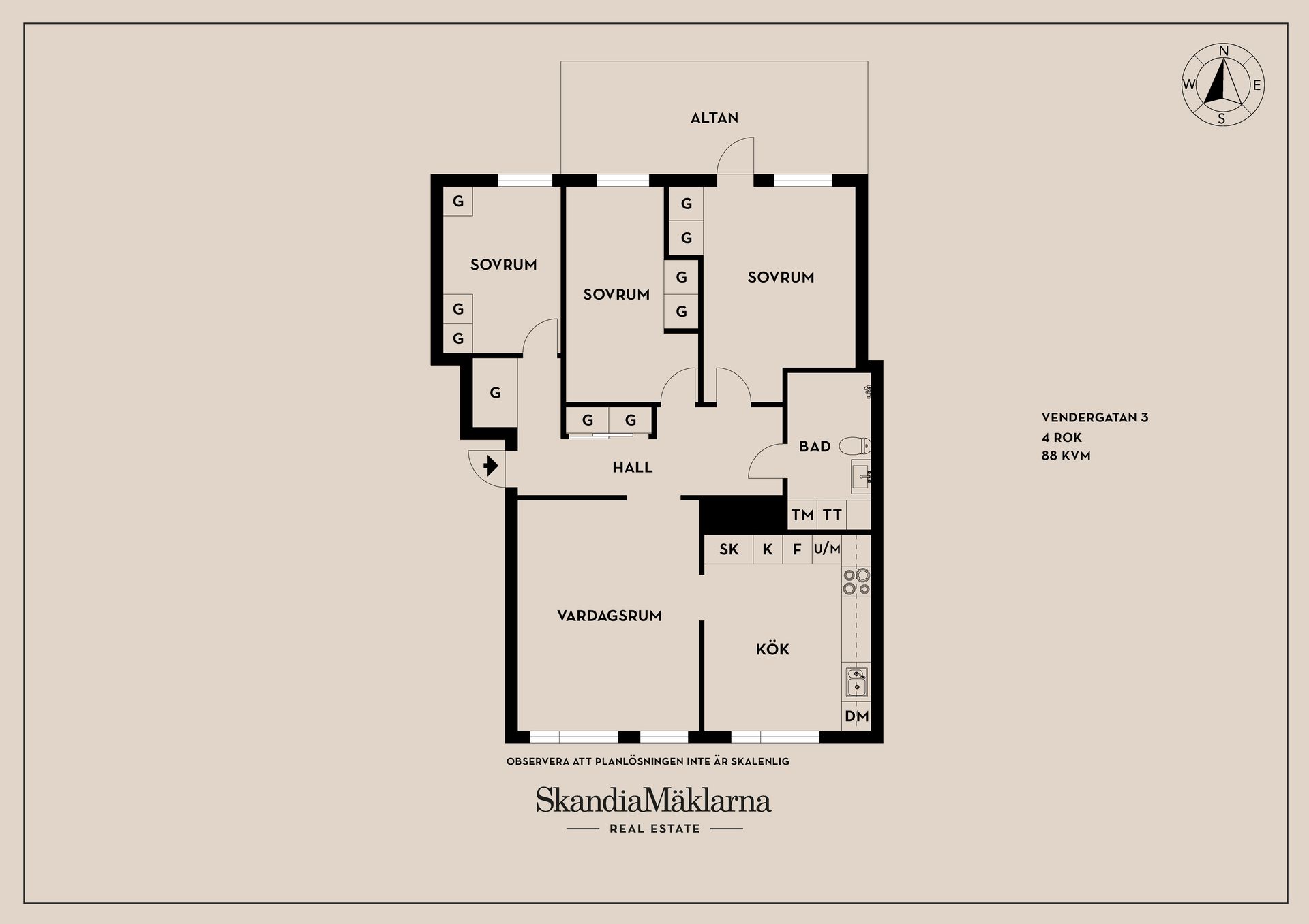 Bostadsrätt, Vendergatan 3, Kongahälla, Kungälv