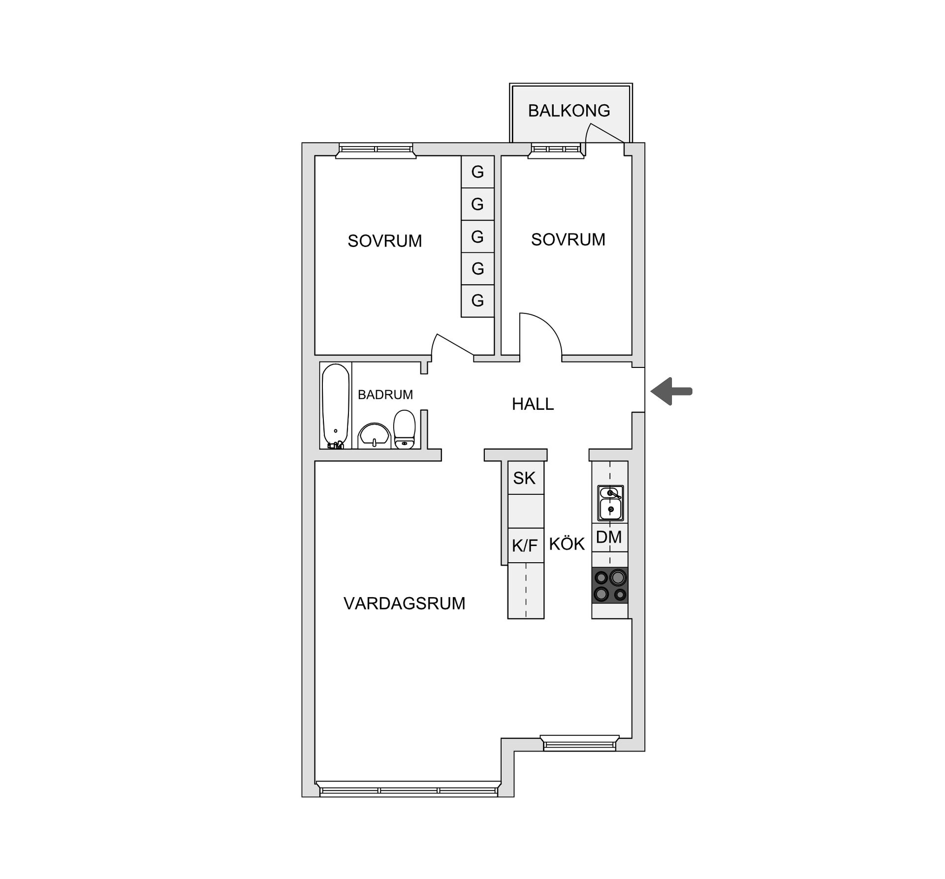 Bostadsrätt, Murargatan 22A, Salabacke, Uppsala
