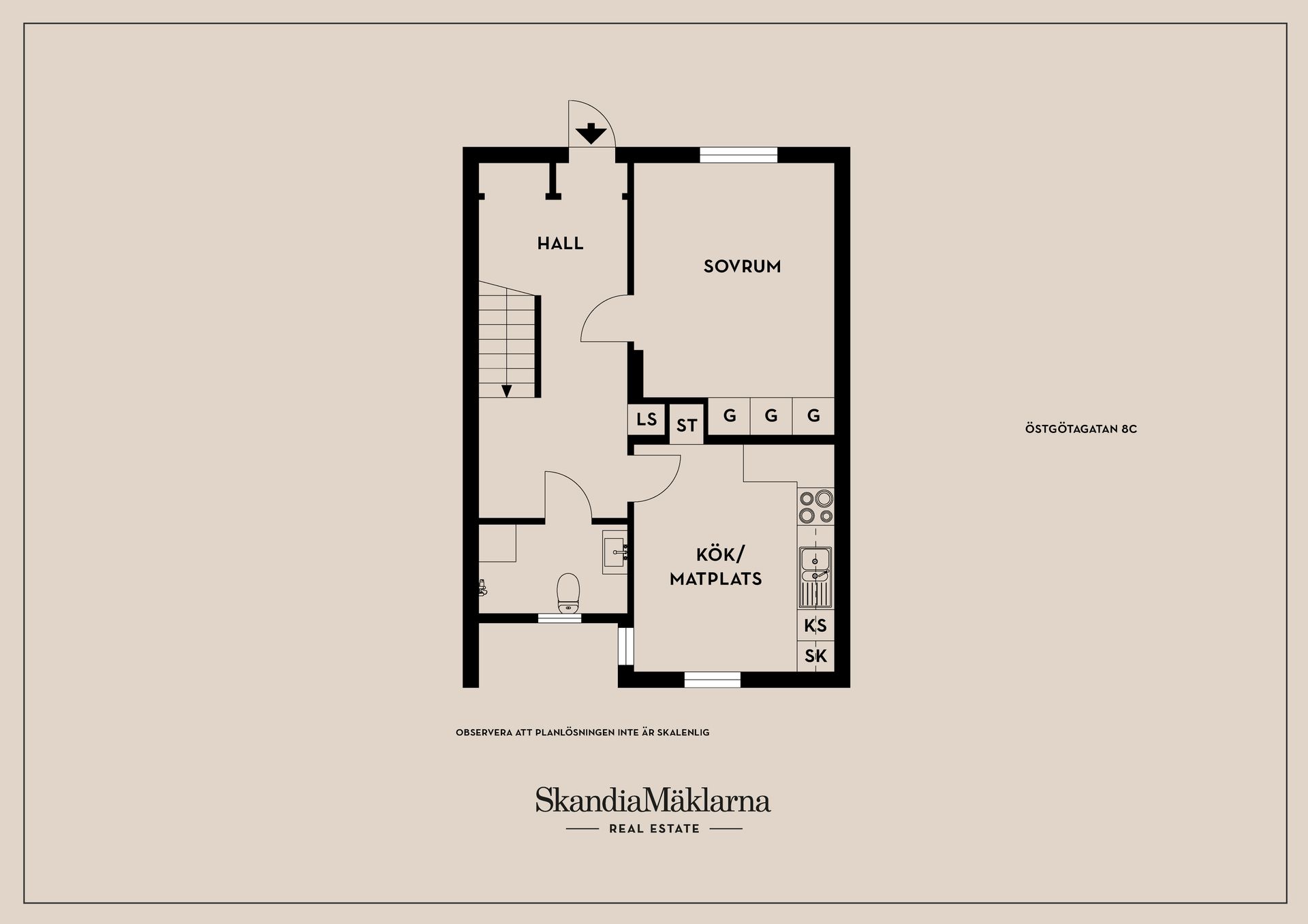 Radhus, Östgötagatan 8C, Motala