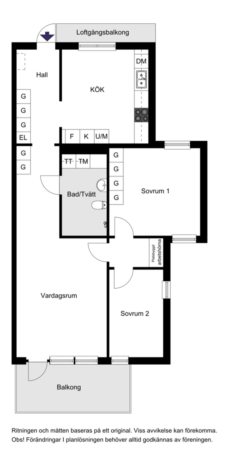 Bostadsrätt, Alpvägen 17, 5 tr., Bromma / Mariehäll, Stockholm