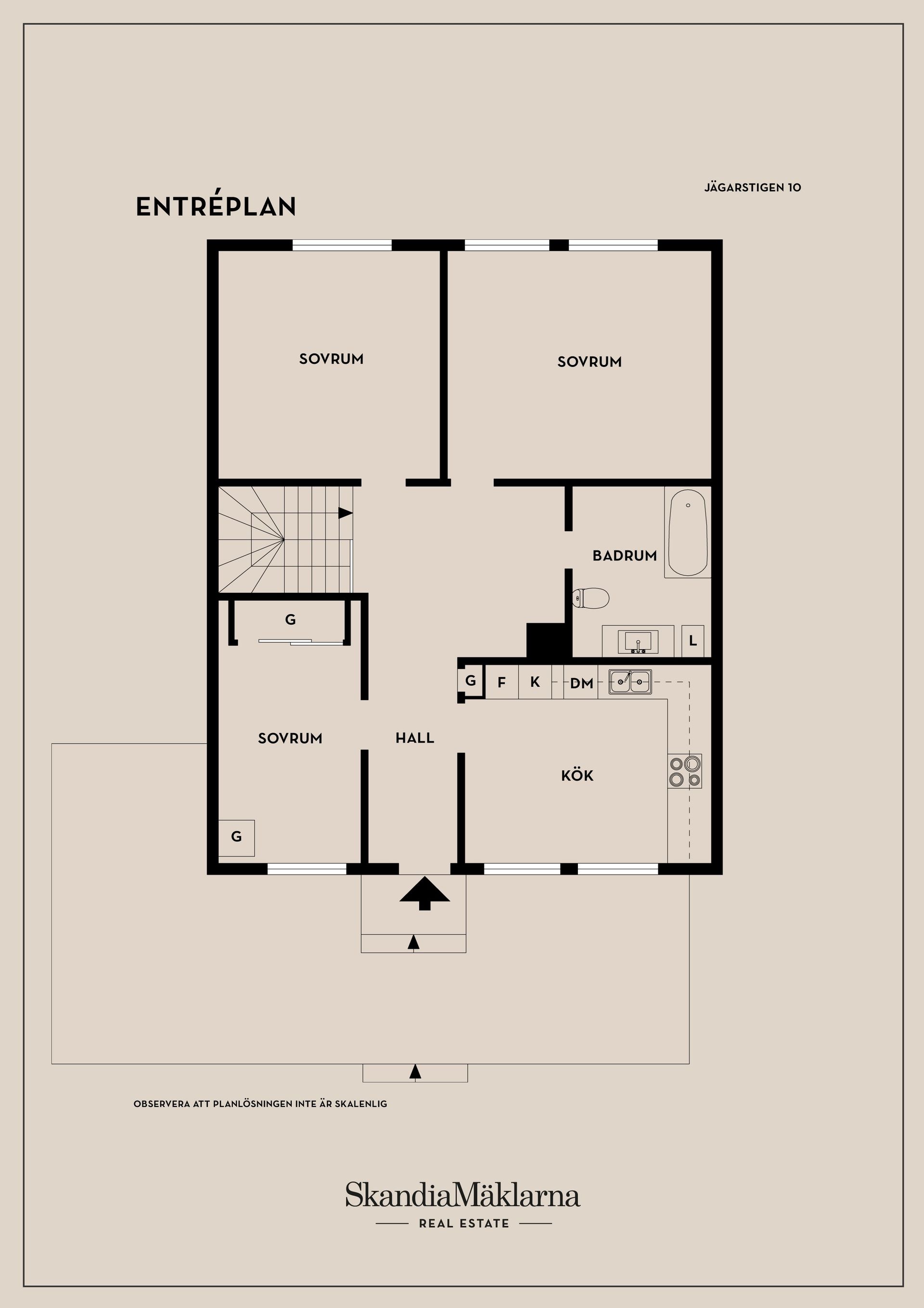 Radhus, Jägarstigen 10, Salem