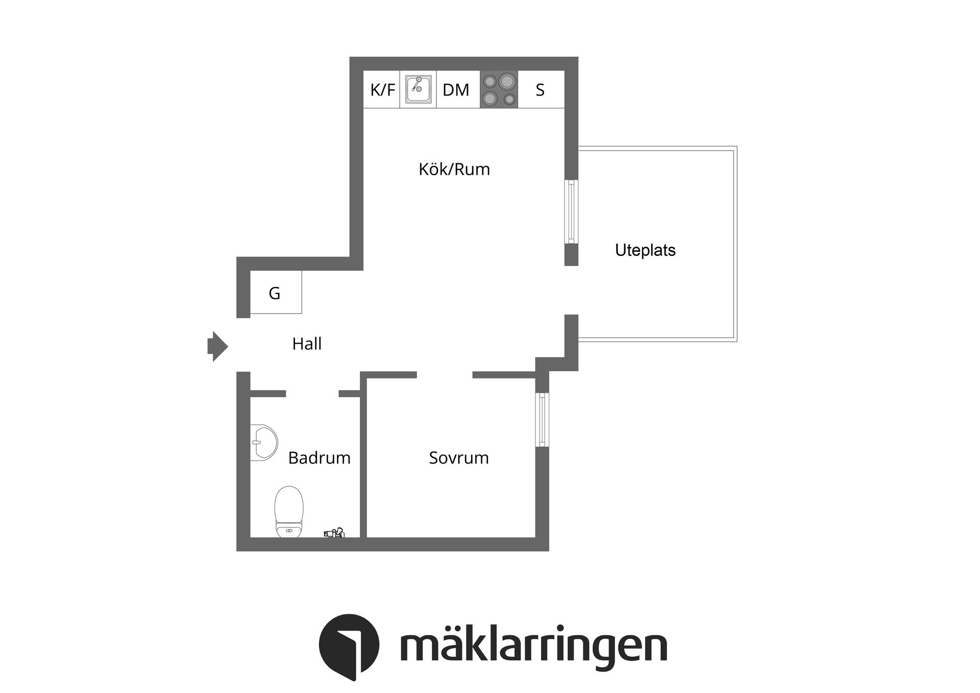Bostadsrätt, Kirunagatan 52 (361), Vällingby Centrum, Stockholm